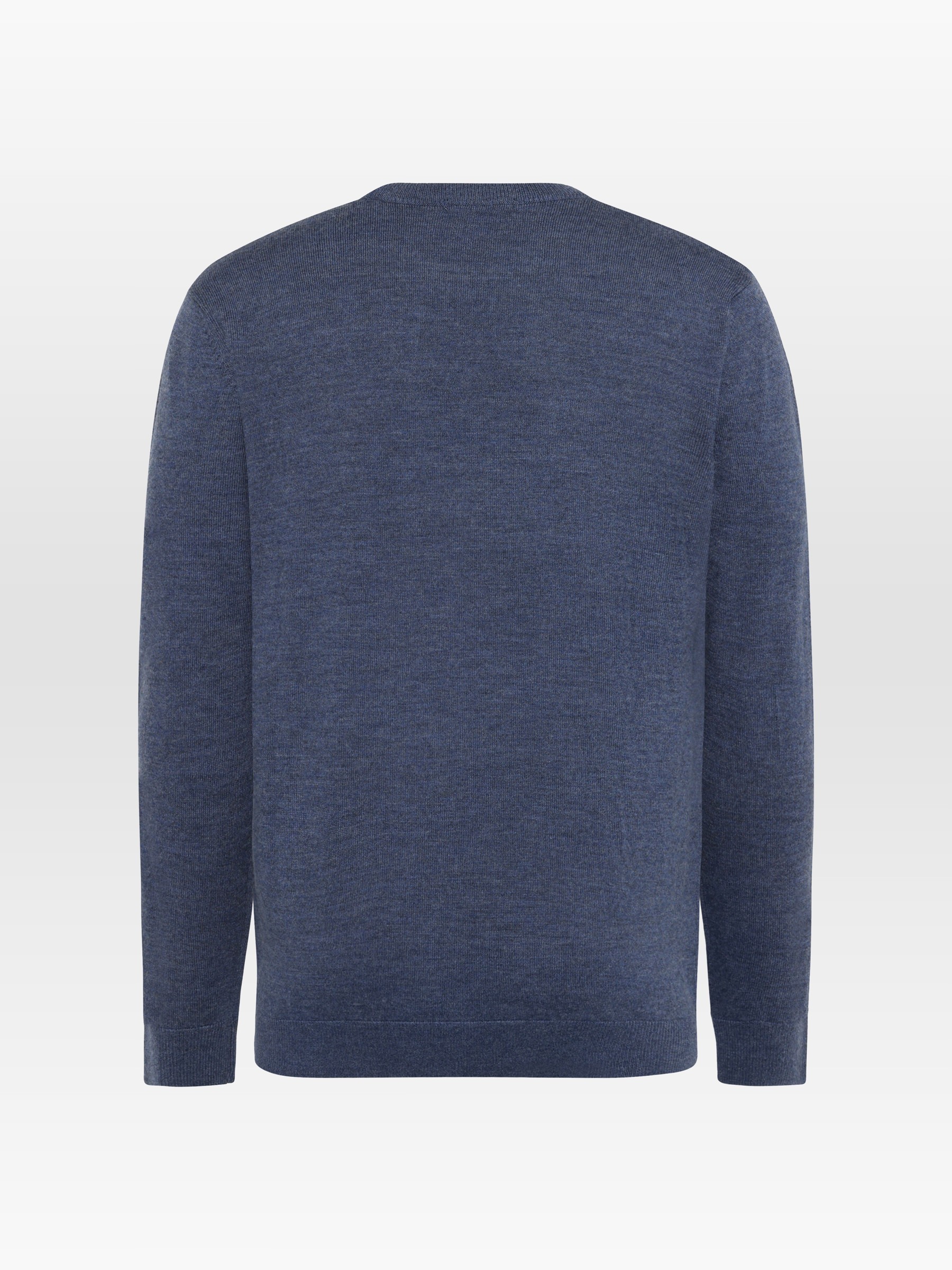 Pullover Merino Crew Neck Sweater vintage indigo Knowledge Cotton Apparel