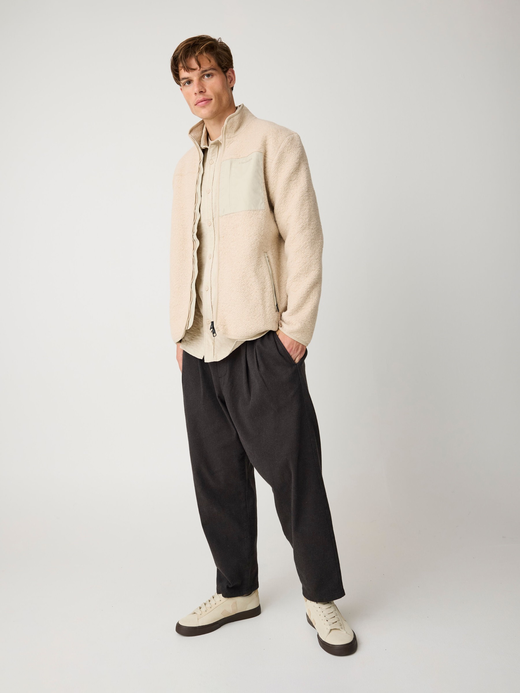Fleecejacke Wool Full Zip Fleece item colour Knowledge Cotton Apparel