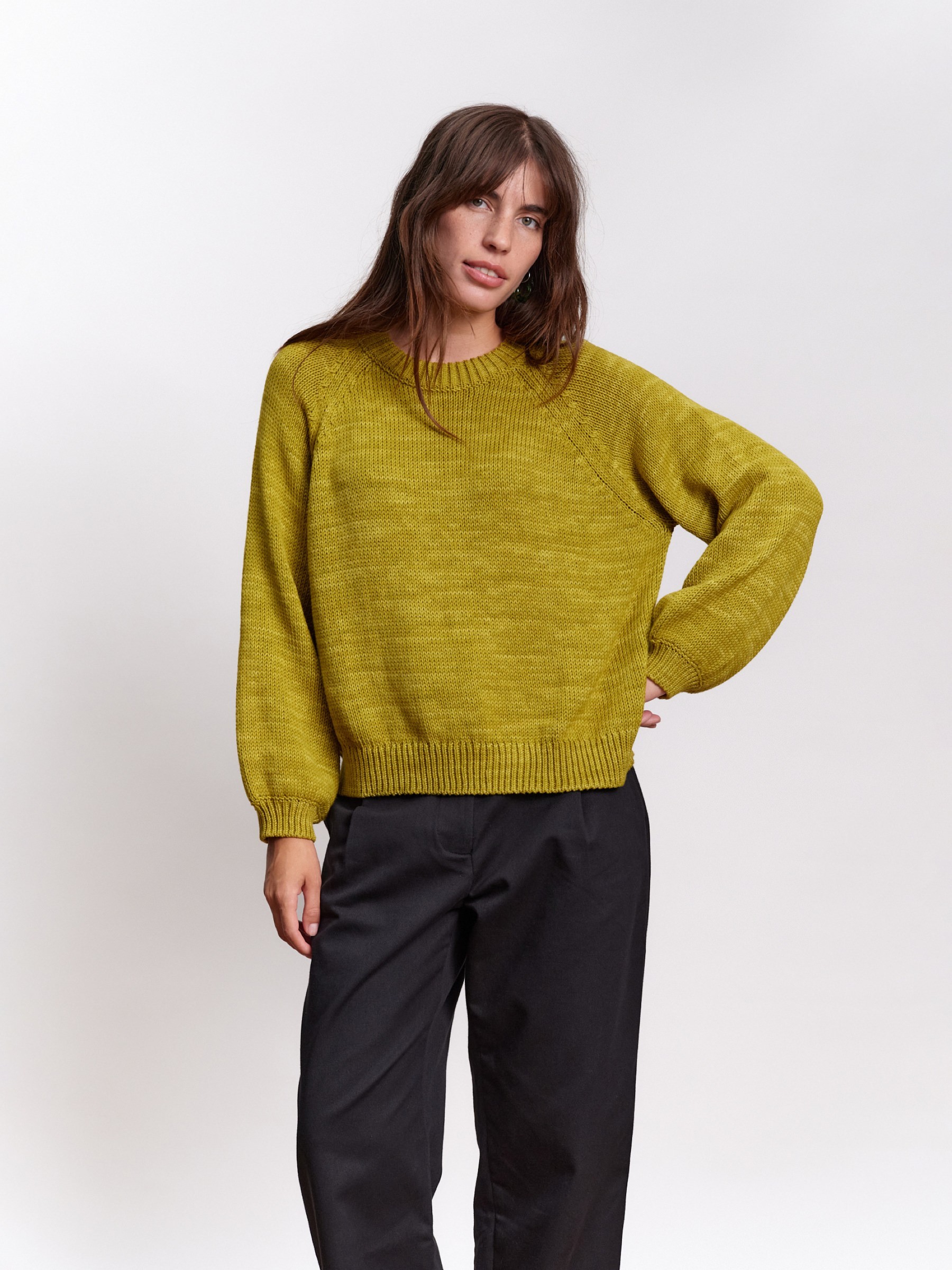 Pullover Franca Knit Sweater matcha Jungle Folk