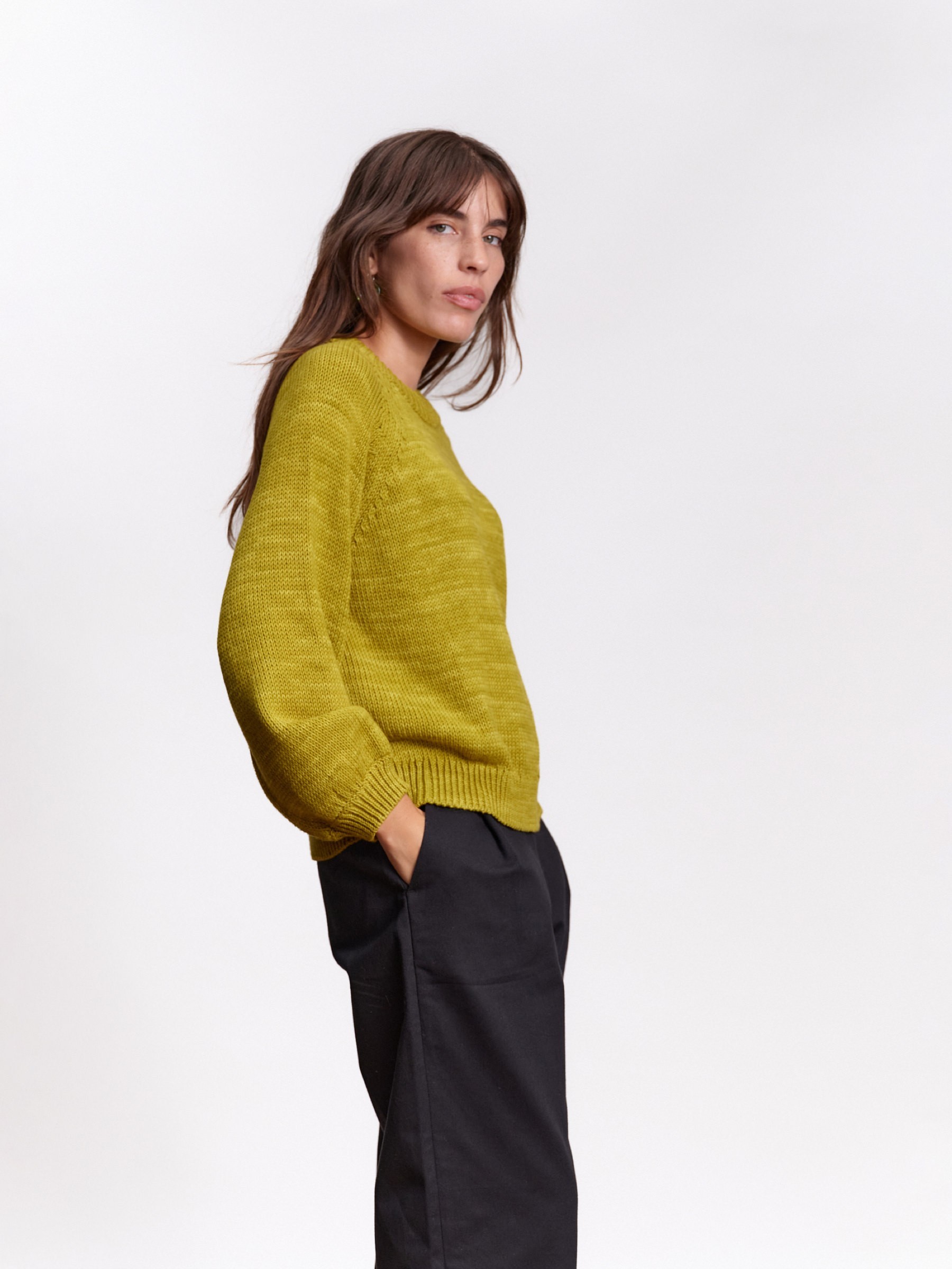 Pullover Franca Knit Sweater matcha Jungle Folk