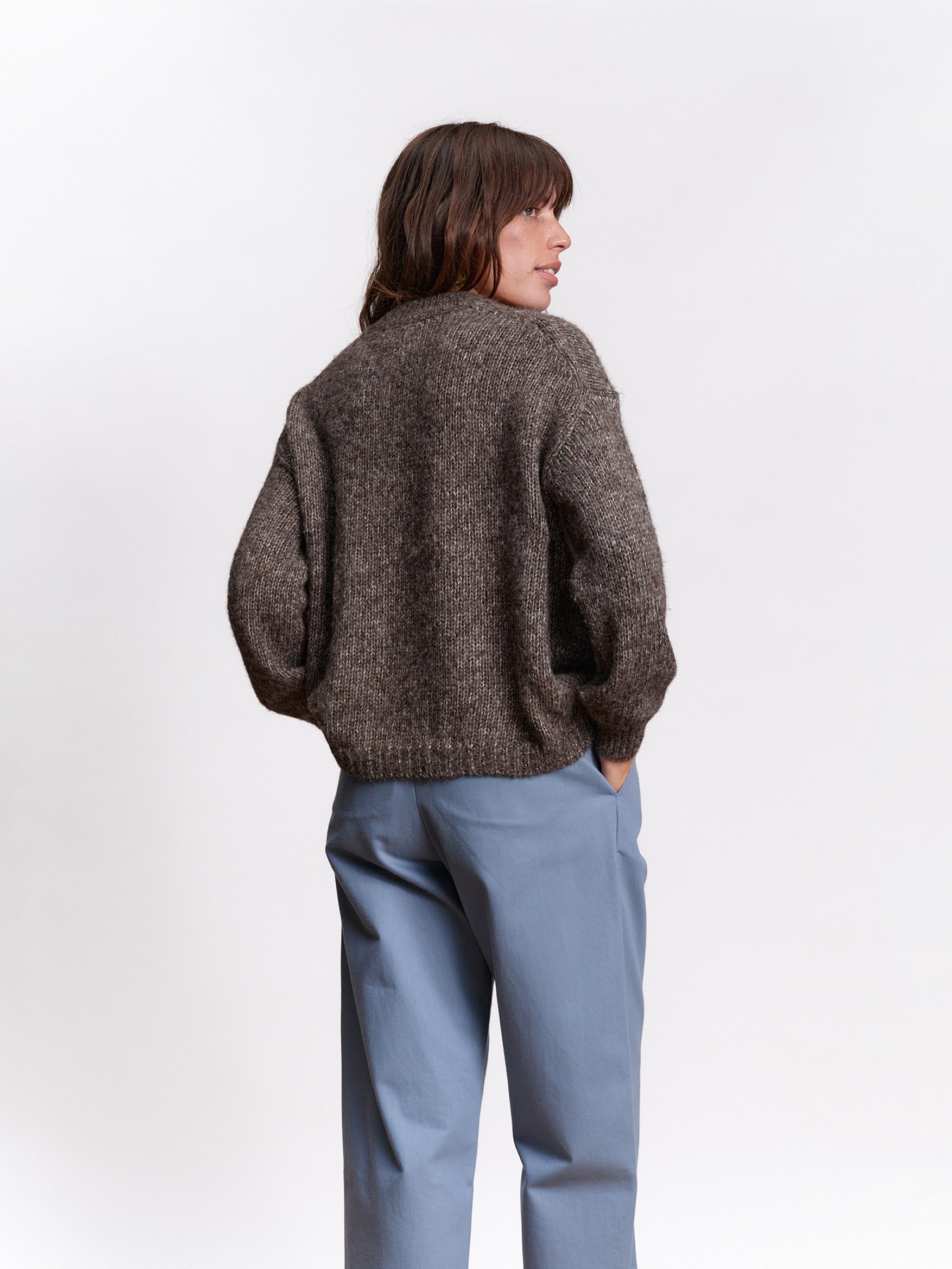 Pullover Bay Sweater brown Jungle Folk