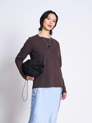 Boy Brushed Longsleeve mud Jan 'n June