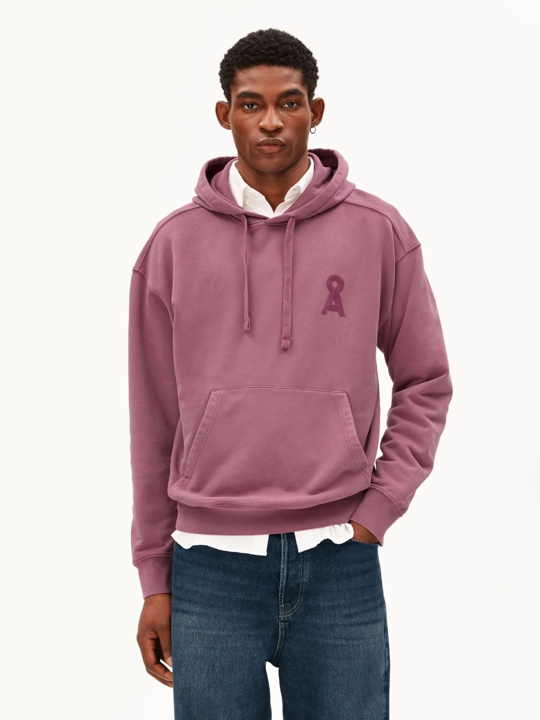 Pullover Iconic Å GMT Dye Hoodie velvet ember Armedangels