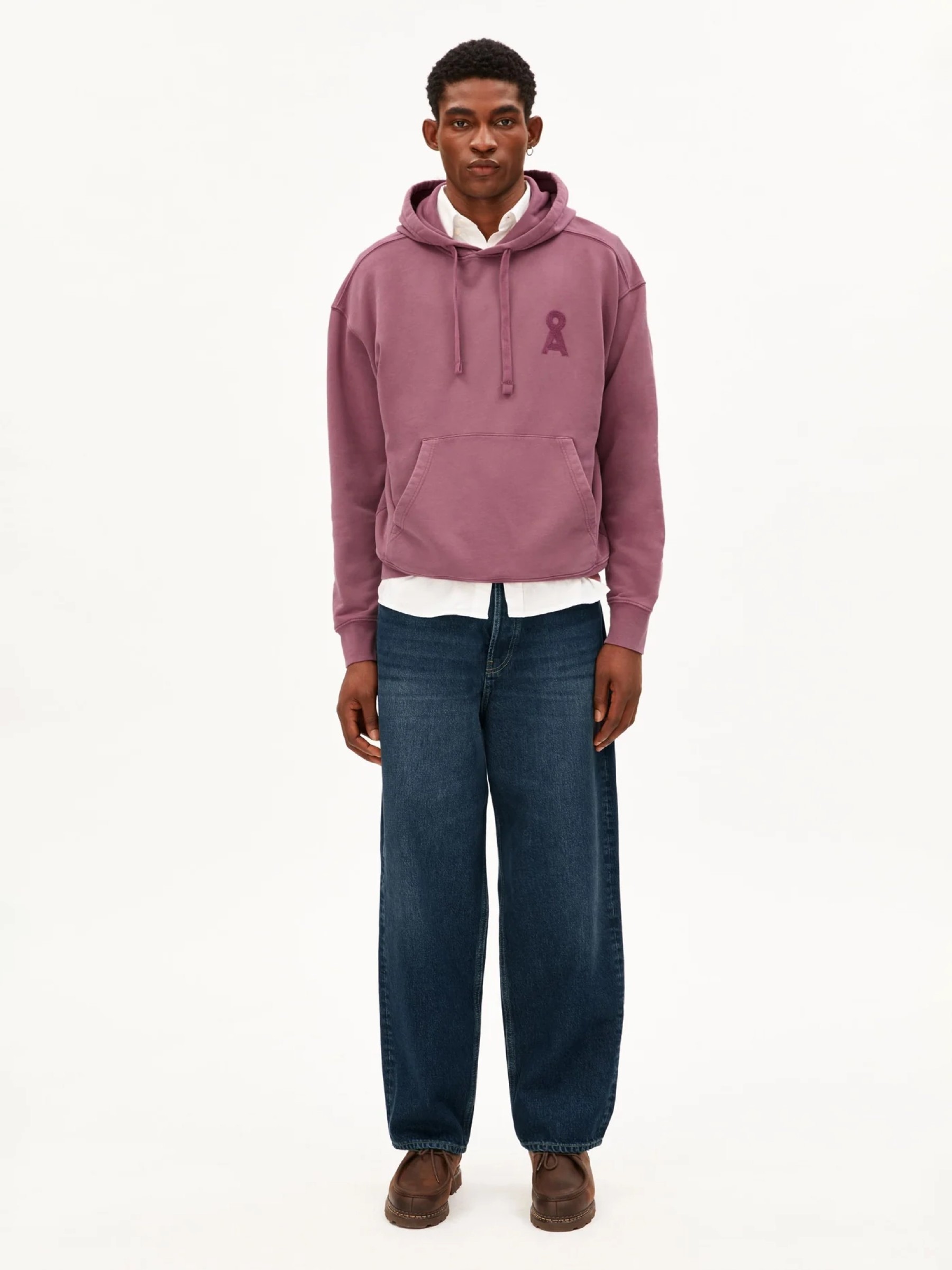 Pullover Iconic Å GMT Dye Hoodie velvet ember Armedangels