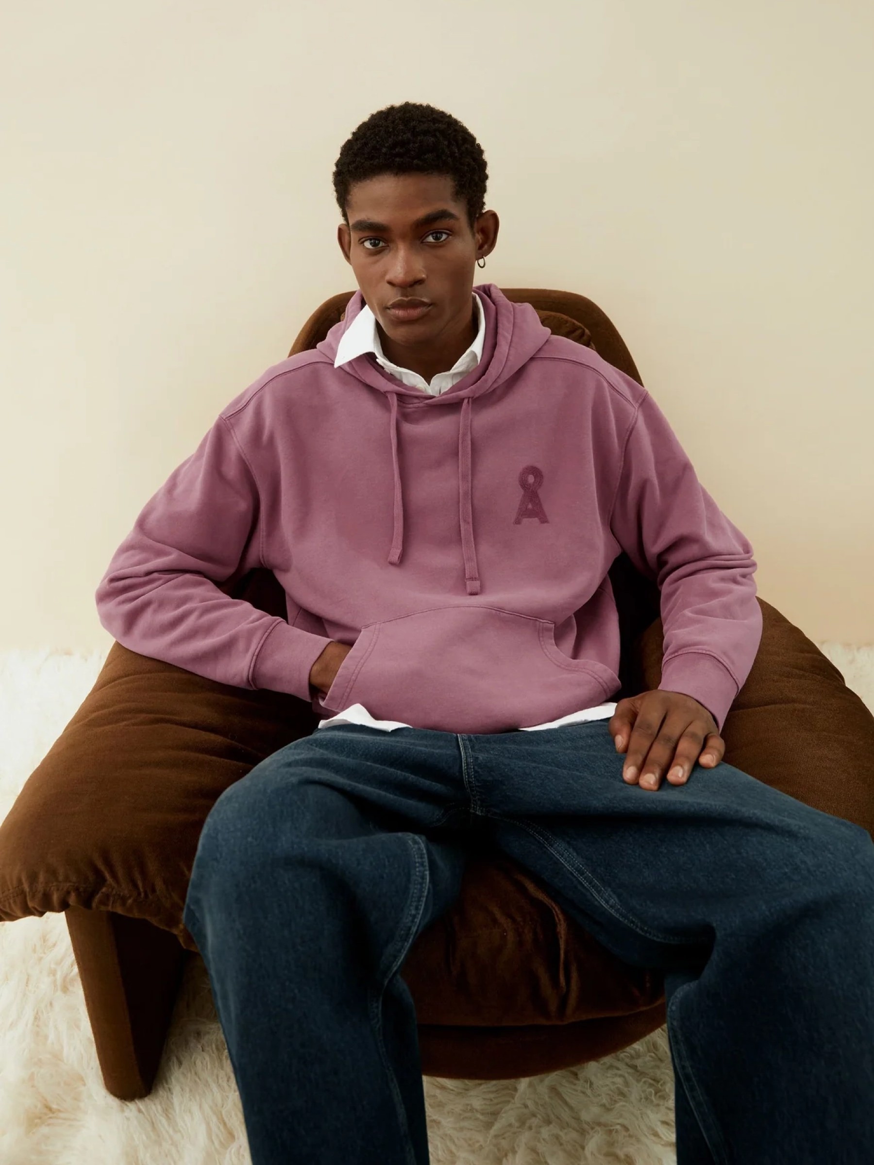 Pullover Iconic Å GMT Dye Hoodie velvet ember Armedangels