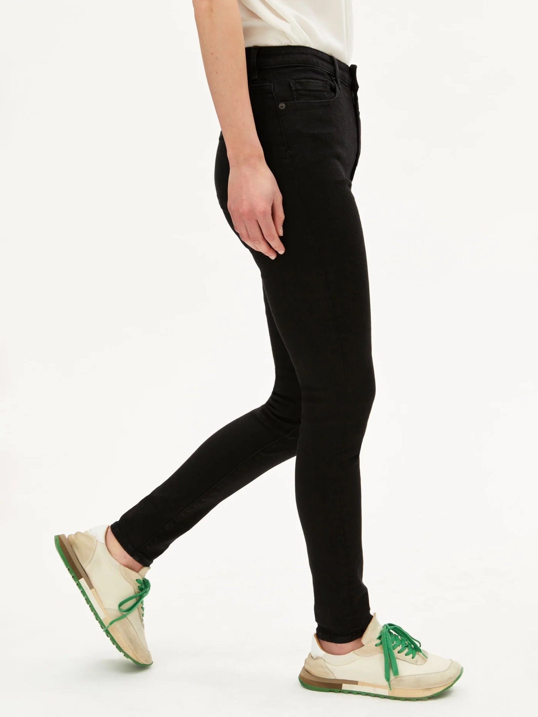Jeanshose Ingaa High Waist Skinny Jean rinse black Armedangels