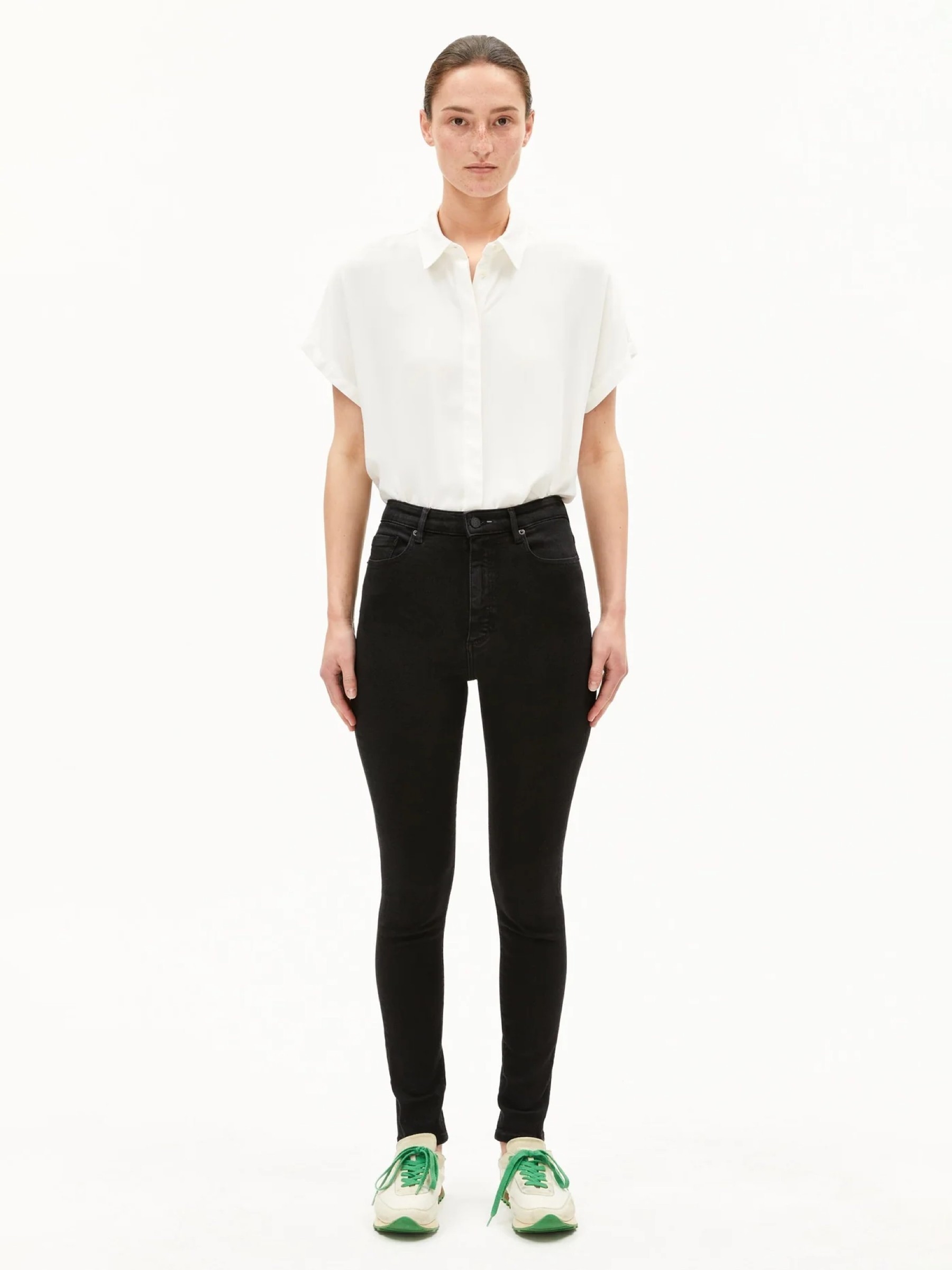 Jeanshose Ingaa High Waist Skinny Jean rinse black Armedangels