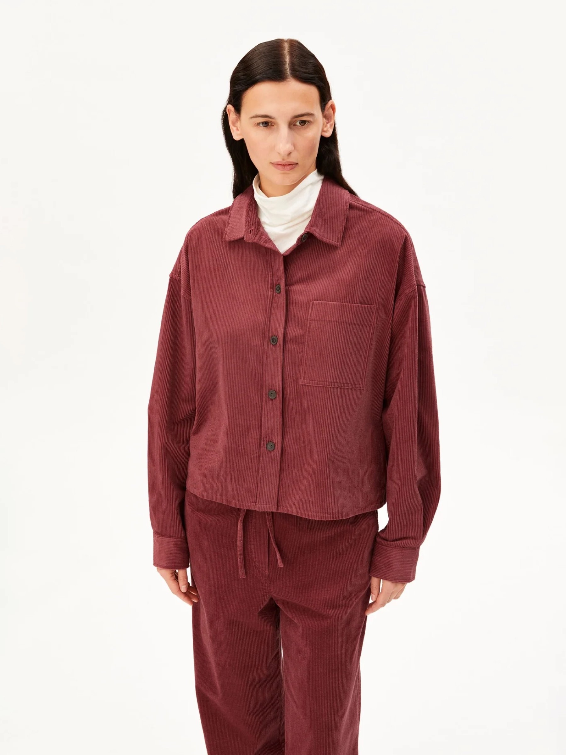 Bluse Nalaani Corduroy Blouse velvet ember Armedangels
