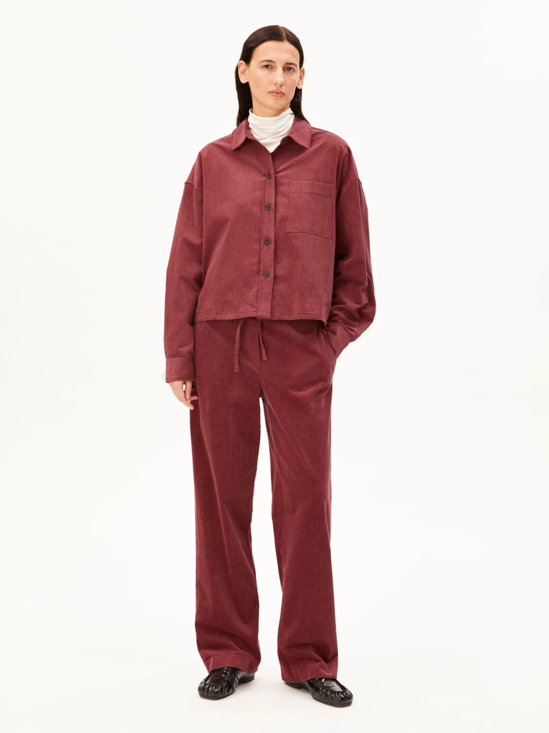 Bluse Nalaani Corduroy Blouse velvet ember Armedangels