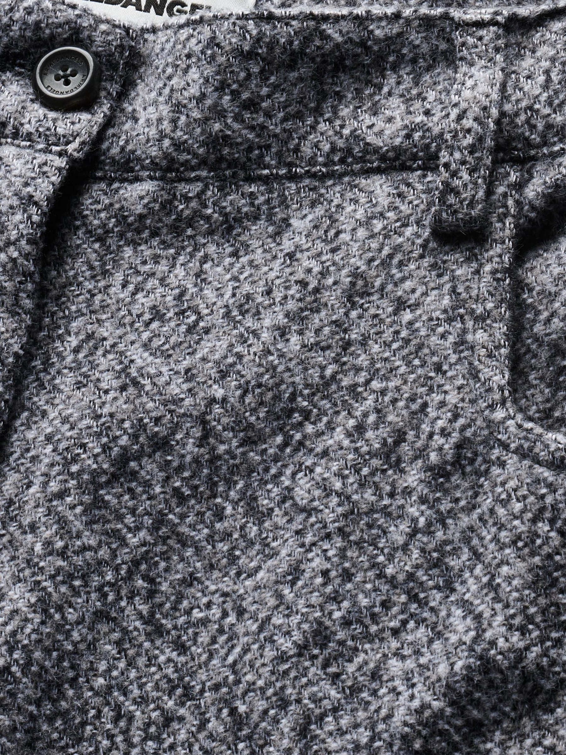 Hose Tweed Barrel Pant mid grey melange-oatmilk Armedangels