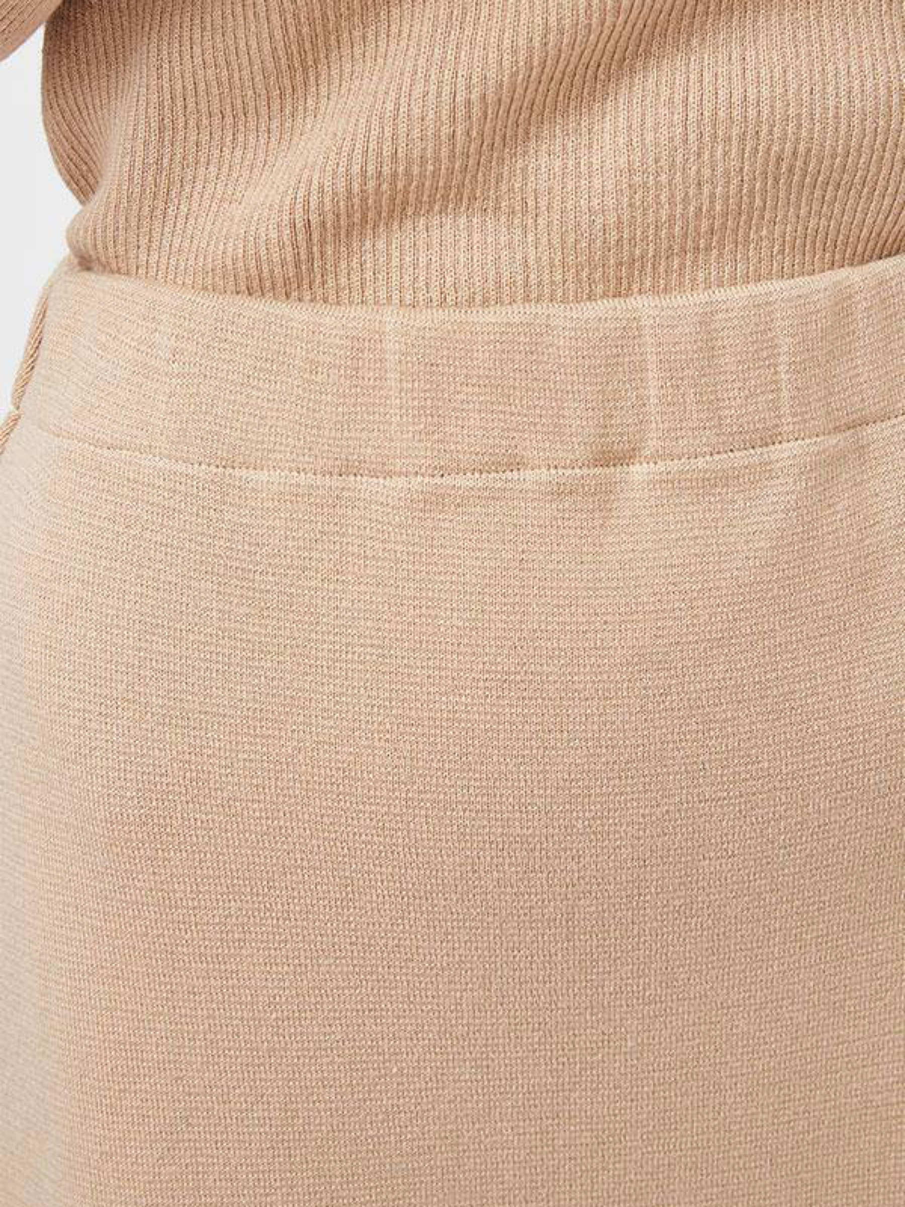 Rock Knitted A-line Skirt sand mila.vert