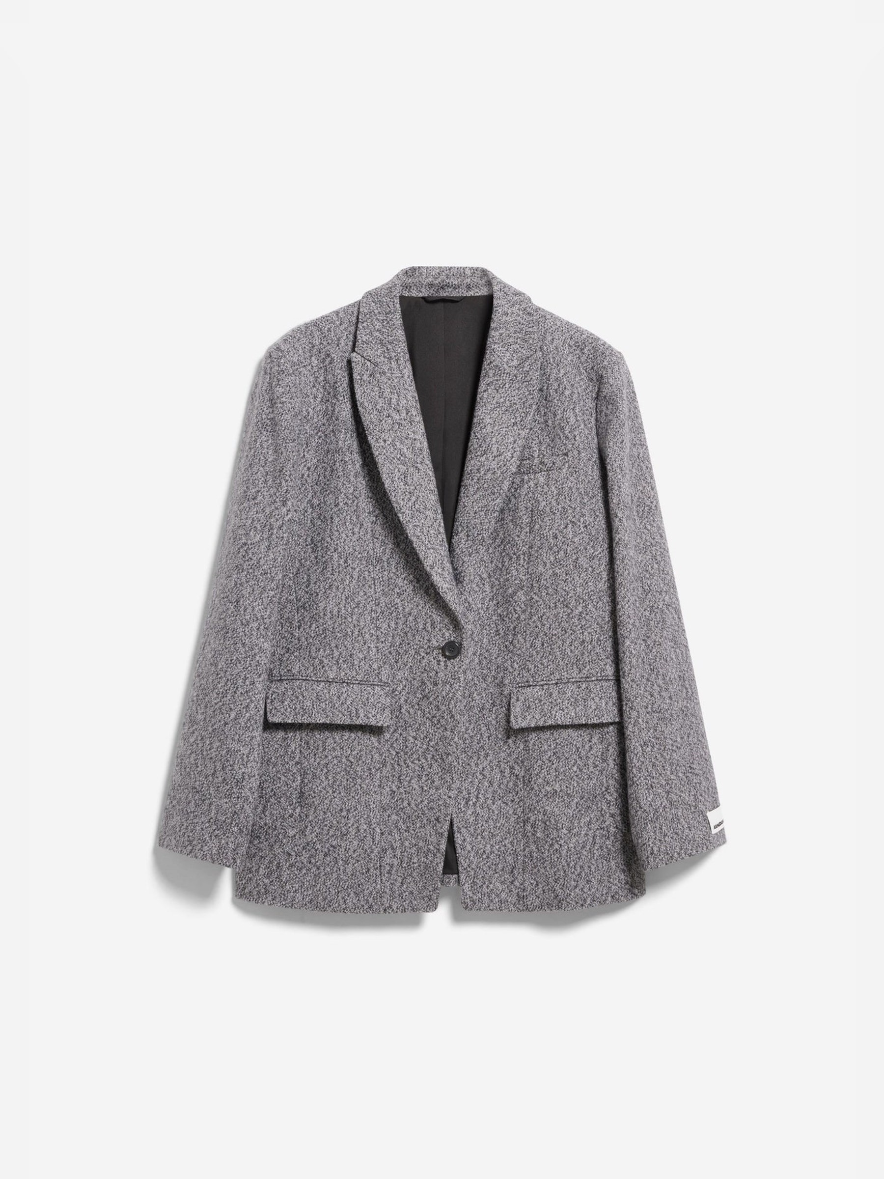 Tweed Oversized Blazer mid grey melange-oatmilk Armedangels