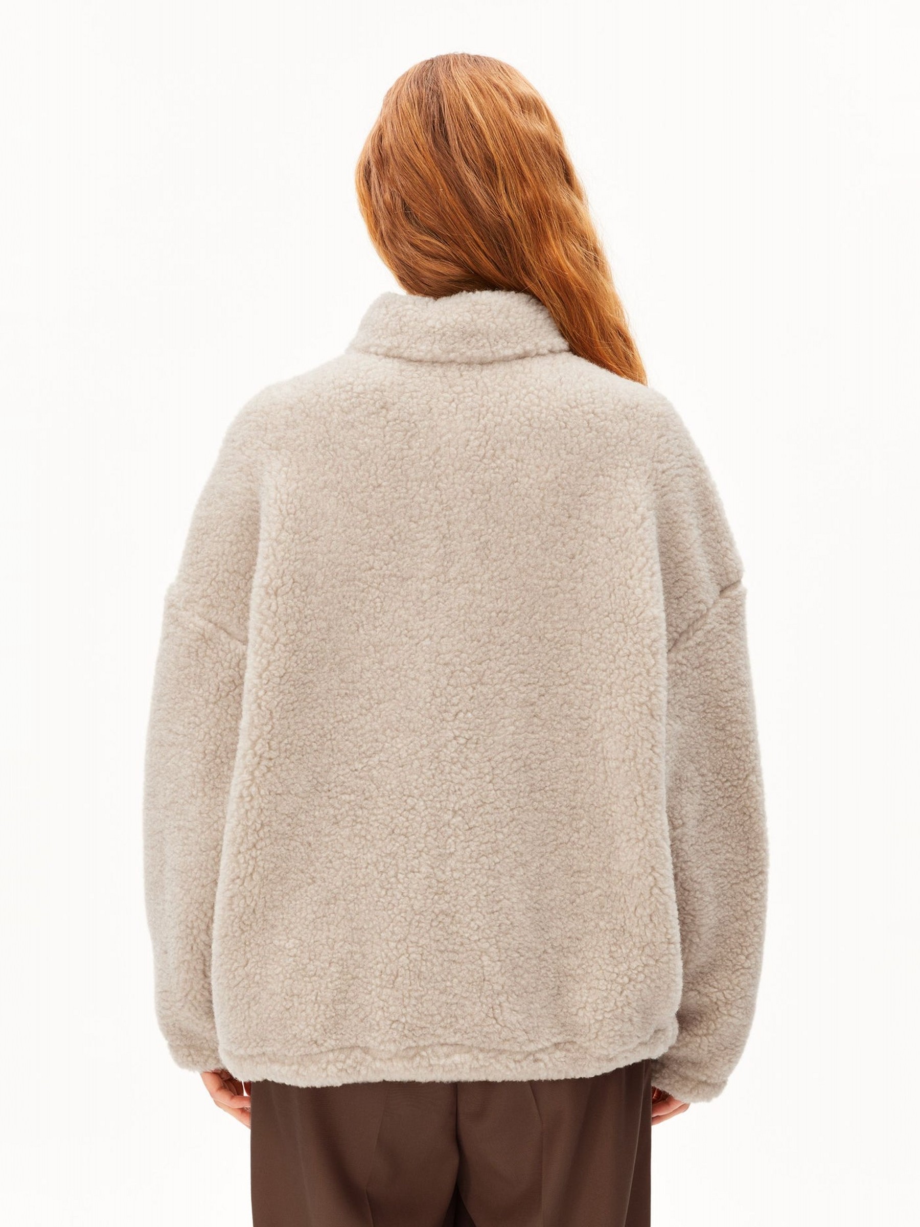 Jacke Wool Blend Fleece Jacket honey melange Armedangels