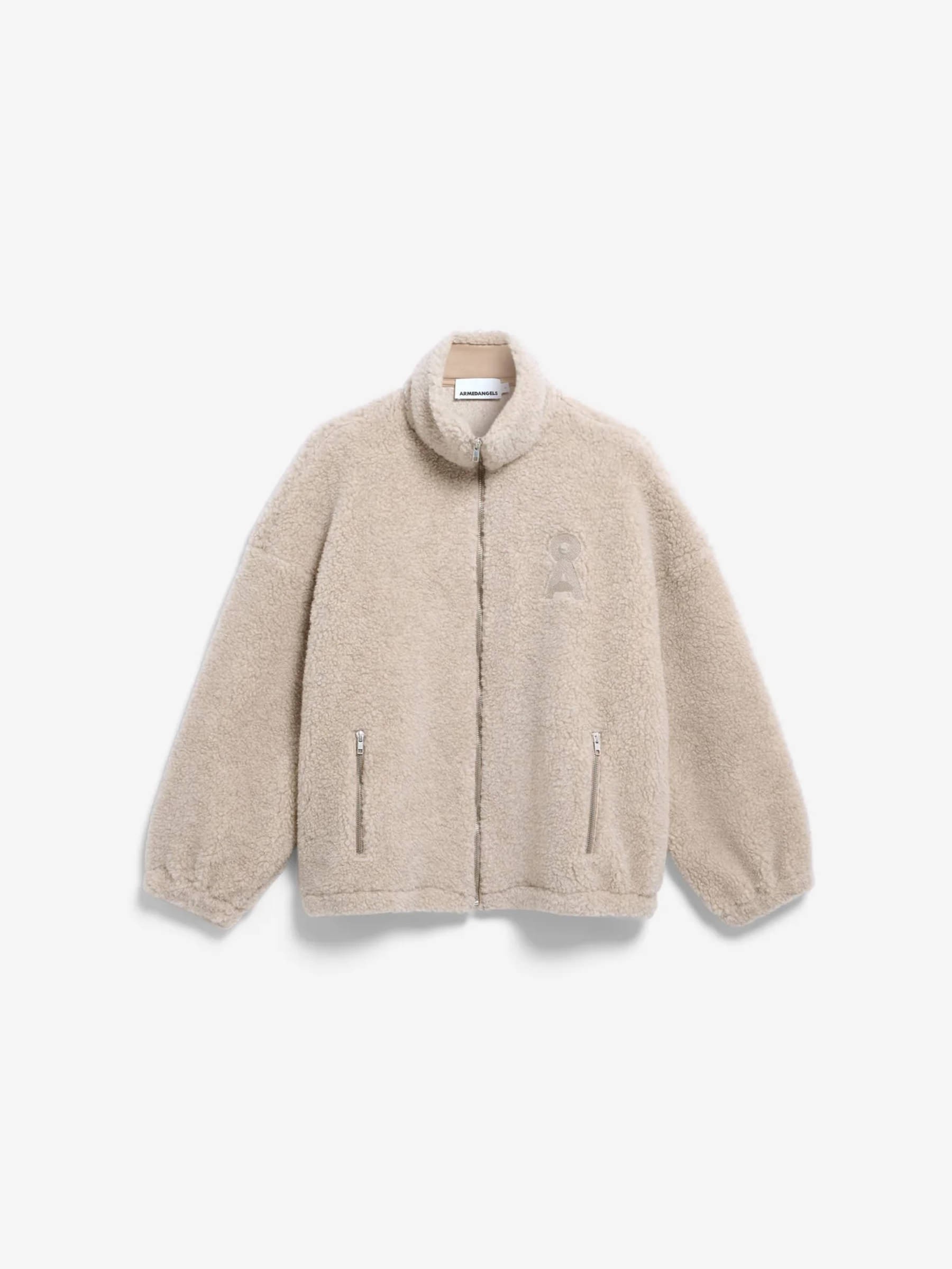 Jacke Wool Blend Fleece Jacket honey melange Armedangels