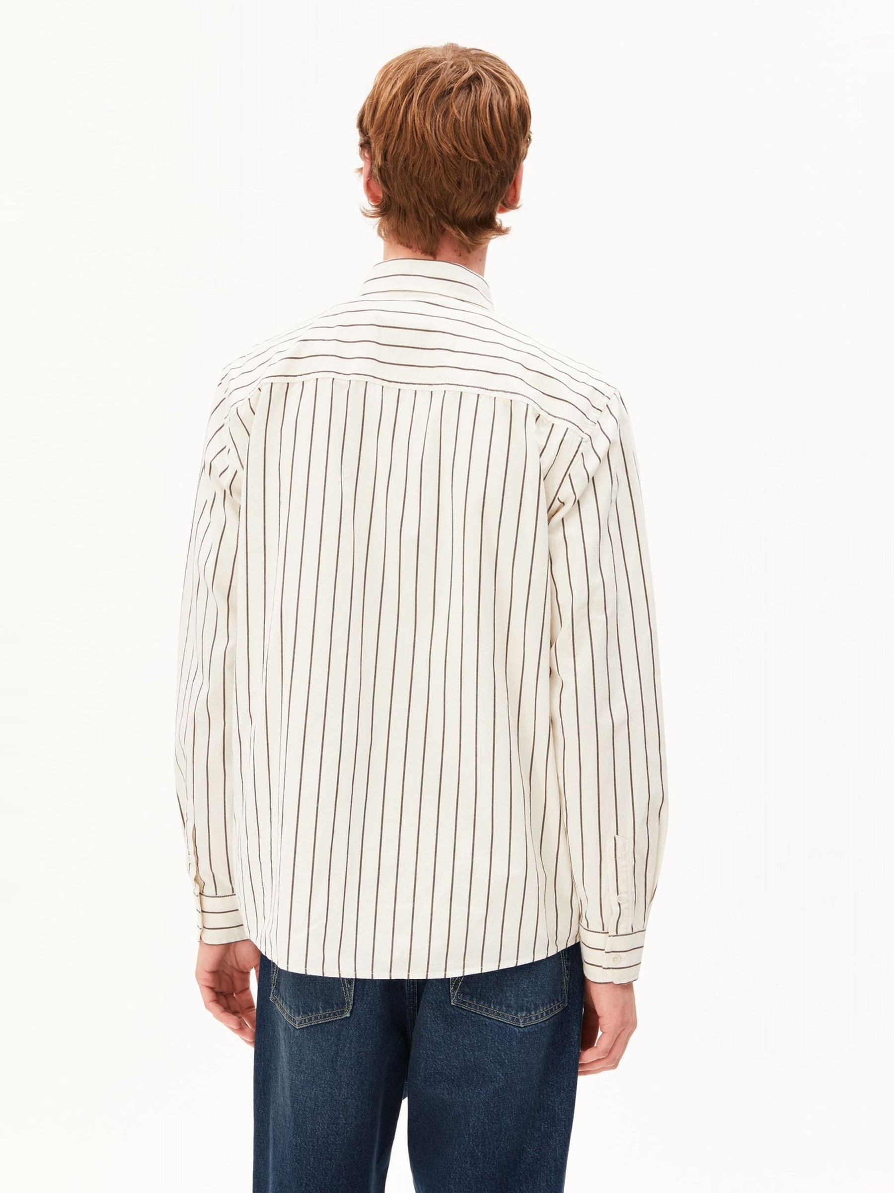 Hemd Striped Longsleeve Shirt pure Armedangels