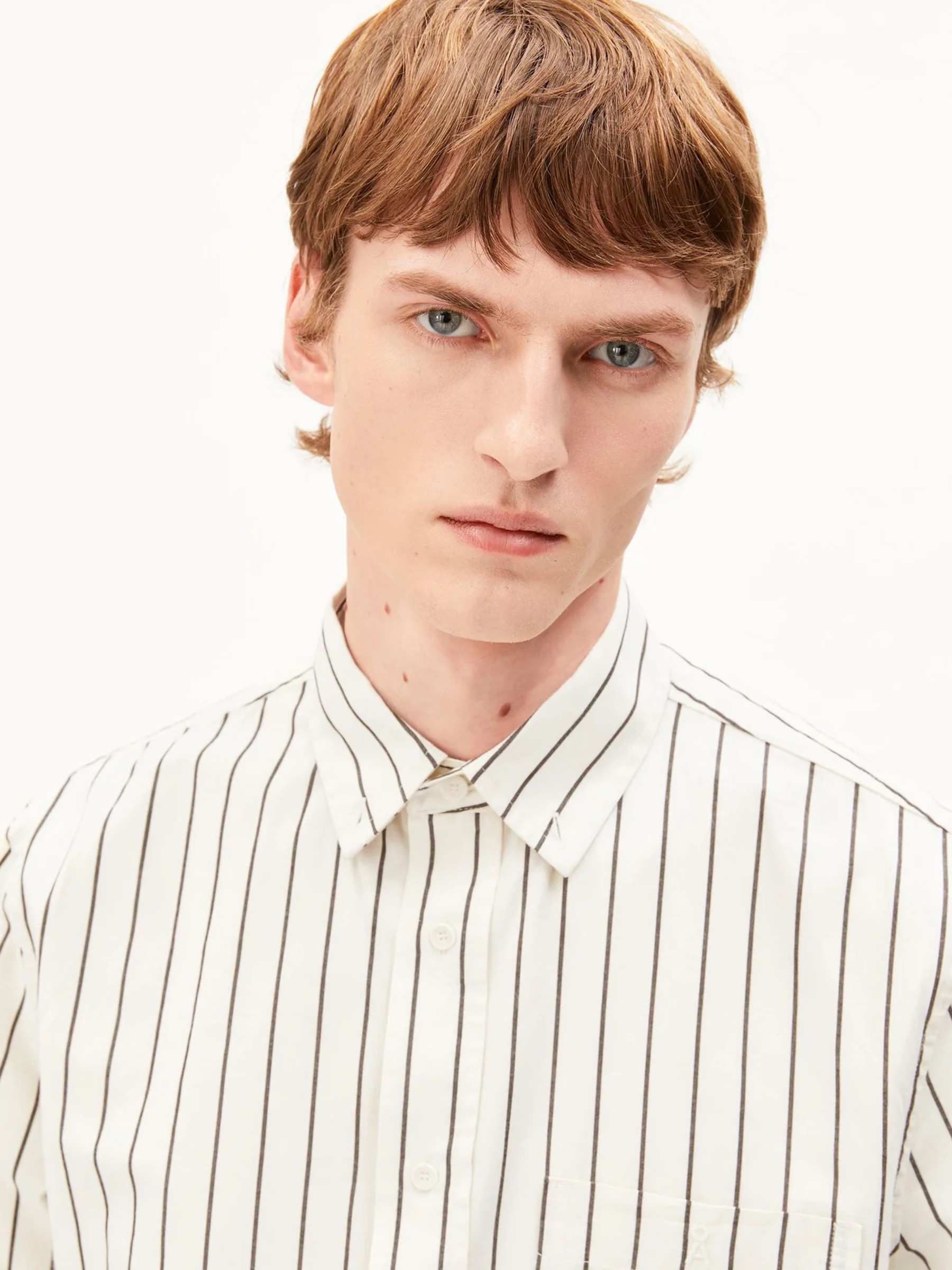 Hemd Striped Longsleeve Shirt pure Armedangels