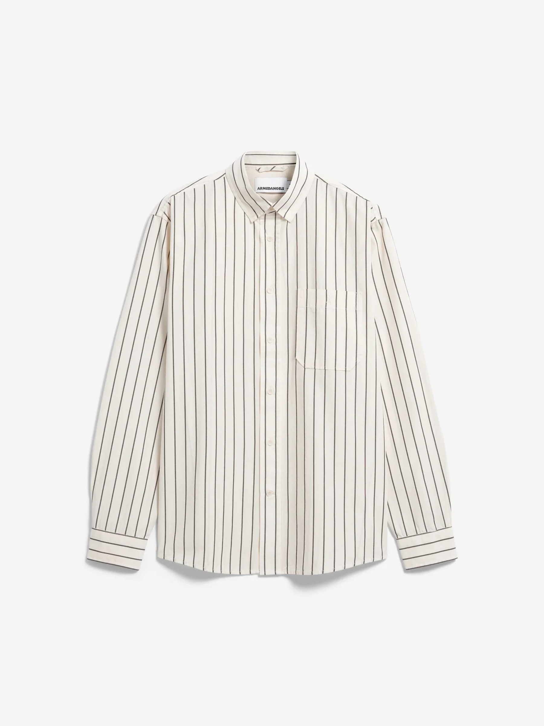 Hemd Striped Longsleeve Shirt pure Armedangels