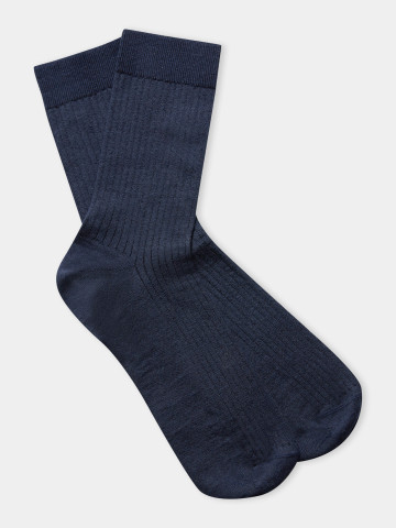 Socken Linen Socks navy About Companions