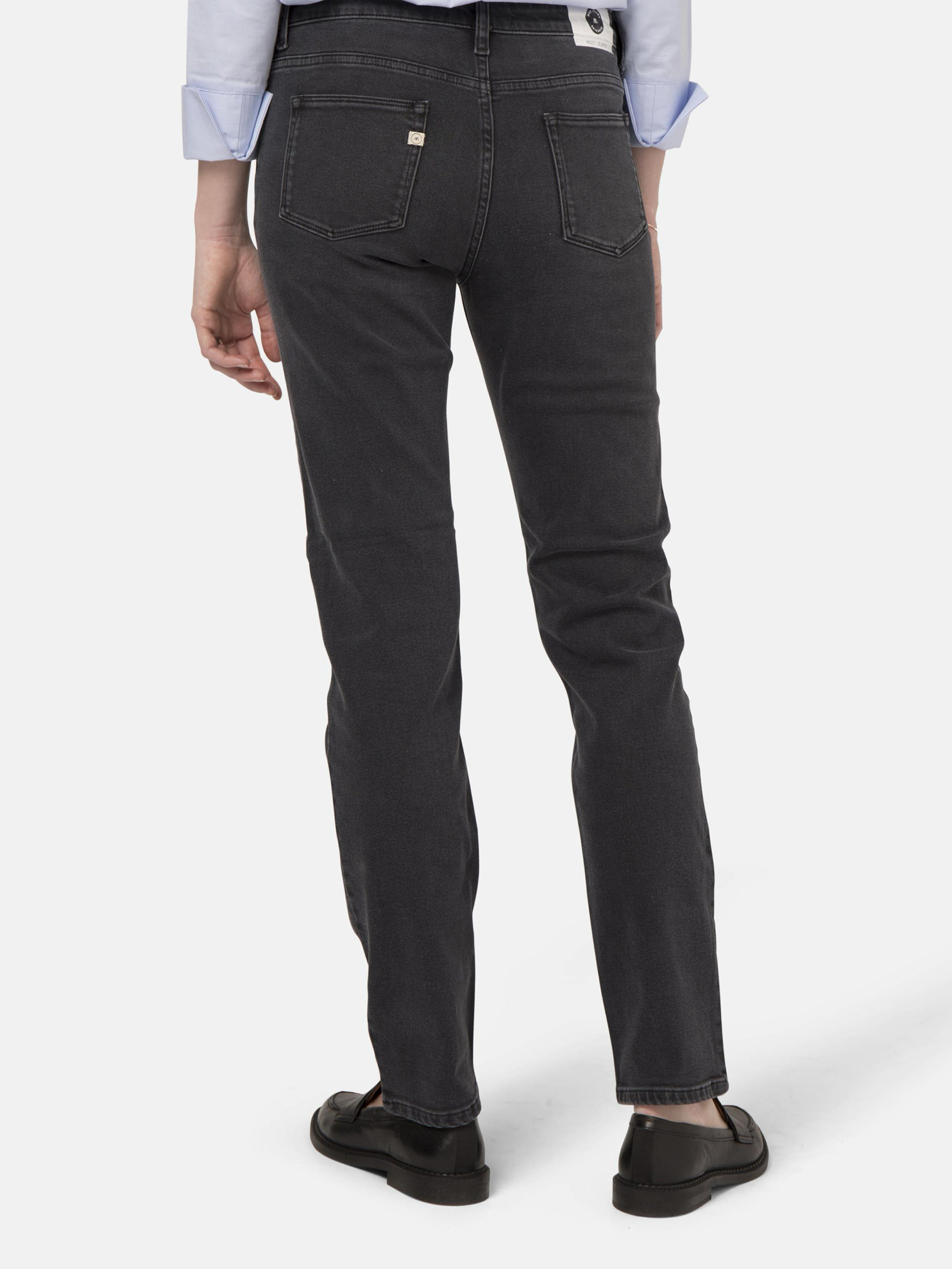 Hose Stretch Mimi stone black Mud Jeans