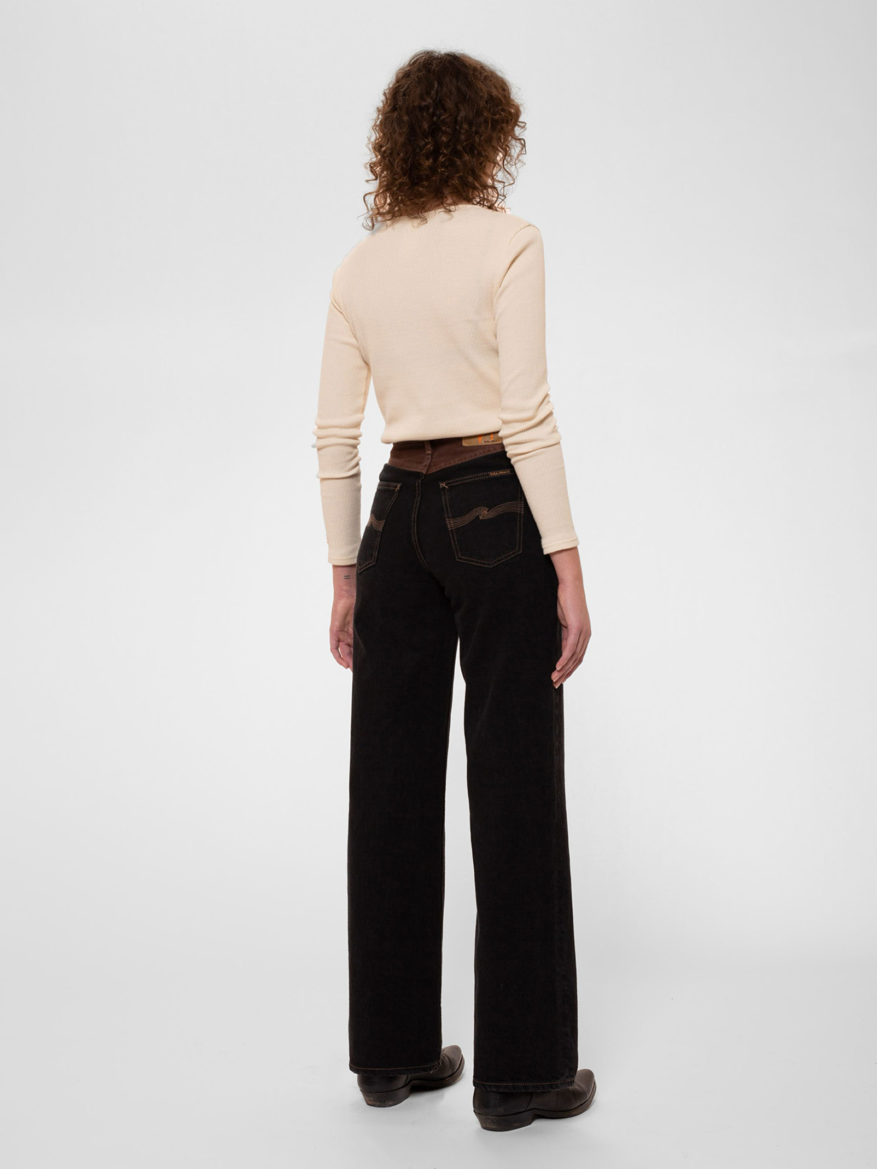 Longsleeve Jessy Rib LS T-Shirt egg white Nudie Jeans