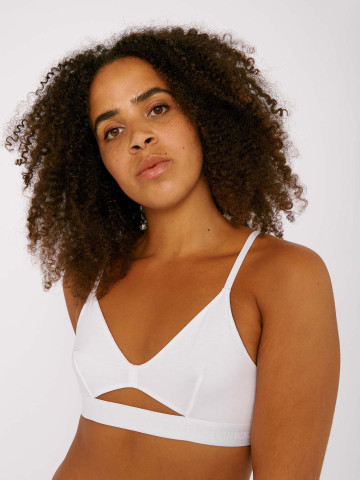BH Soft Touch Bralette white Organic Basics