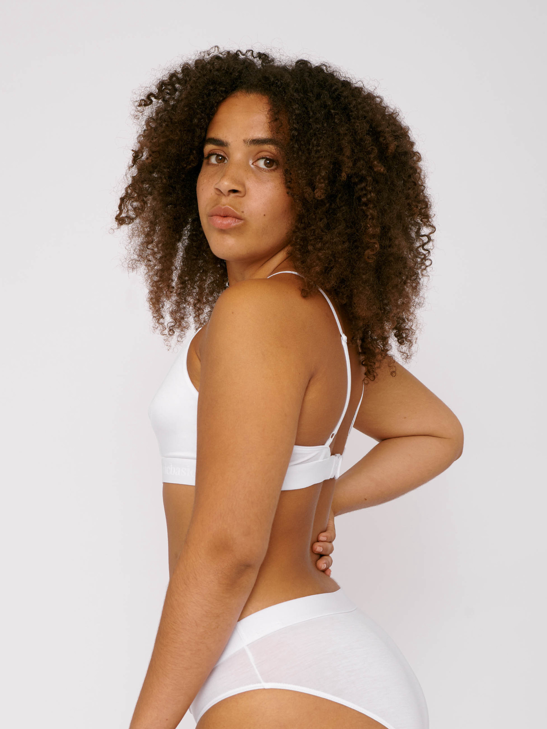 BH Soft Touch Bralette white Organic Basics
