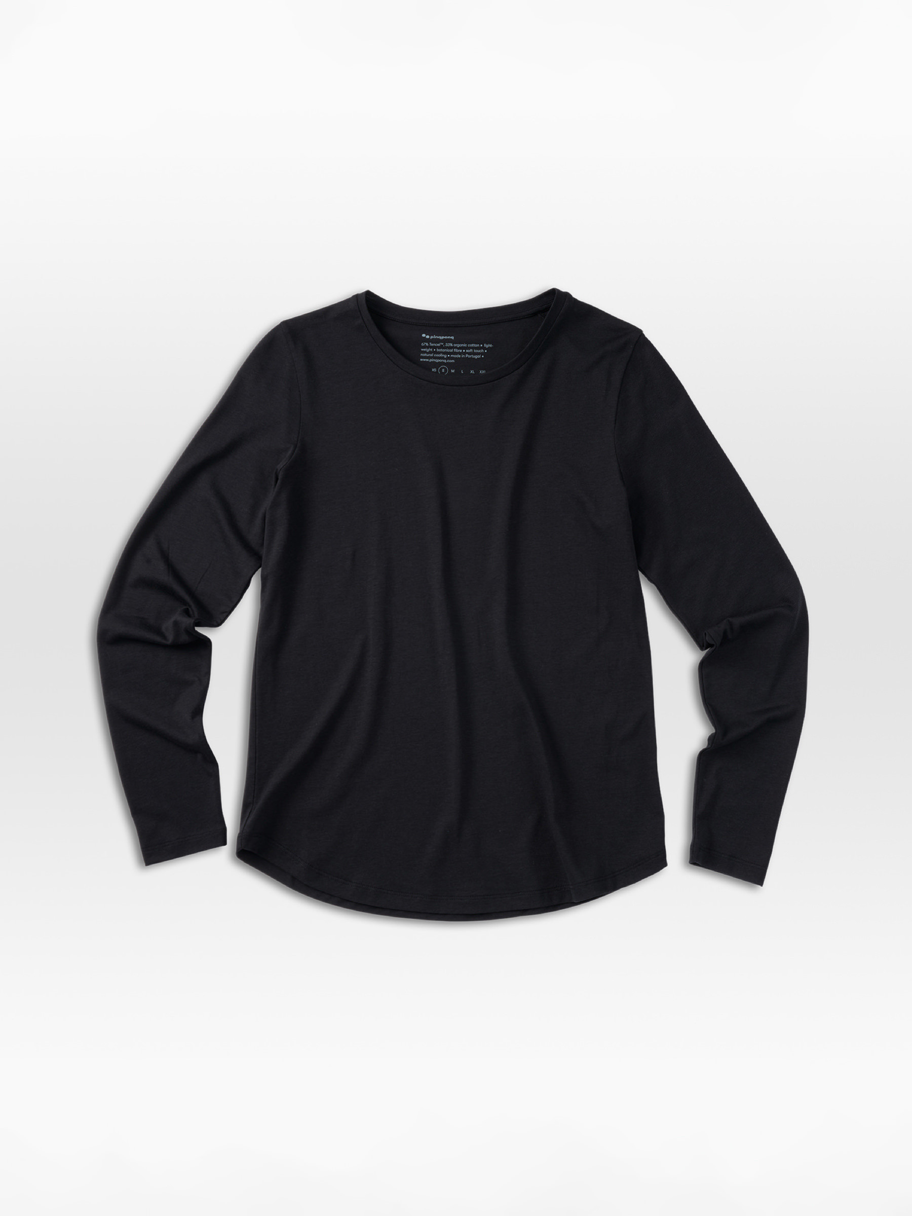 Longsleeve Inspire Tencel Cotton wooden black pinqponq