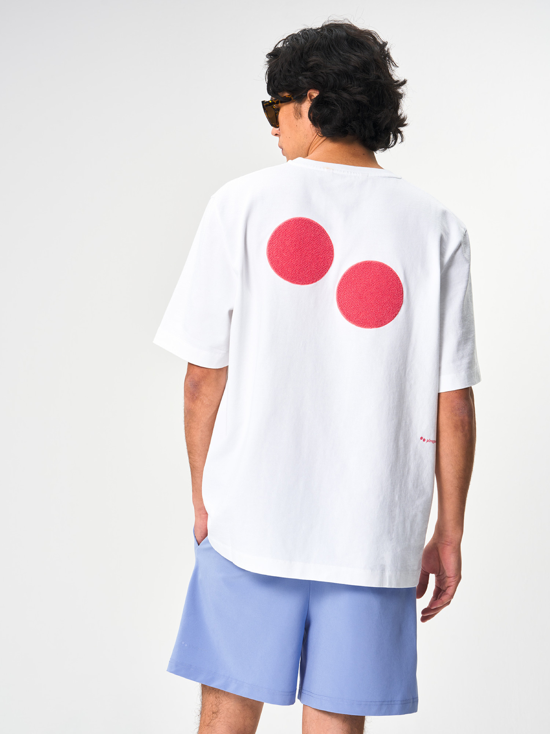 T-Shirt Cotton Graphic Men white frottee watermelon pinqponq