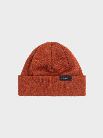 Mütze Short Fine Beanie rust Rotholz