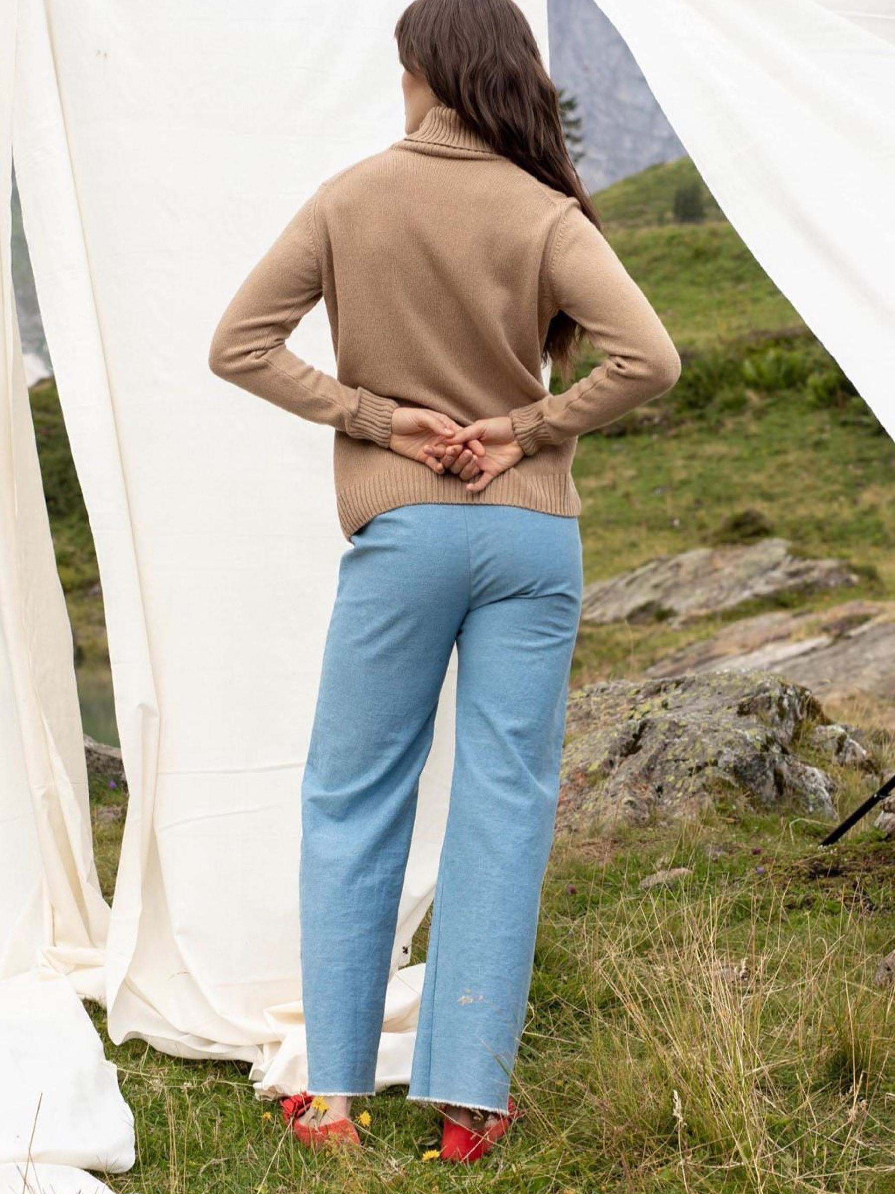 Pullover Turtleneck Kaja camel Sanikai