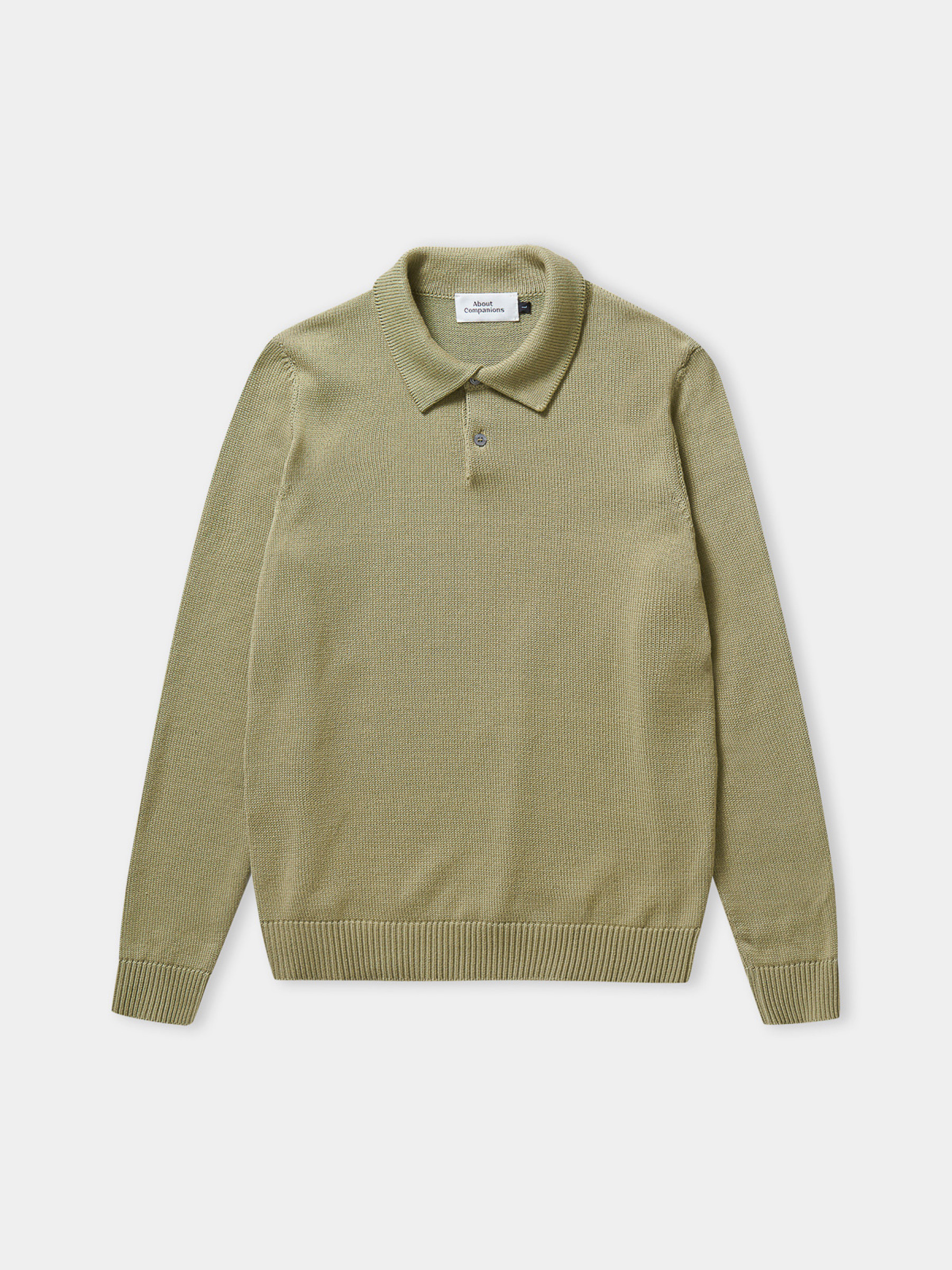 Kaspar Longsleeve Polo eco khaki About Companions