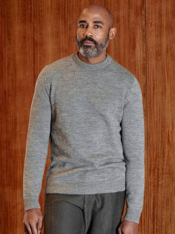 Pullover Morten Jumper eco alpaca undyed grey About Companions