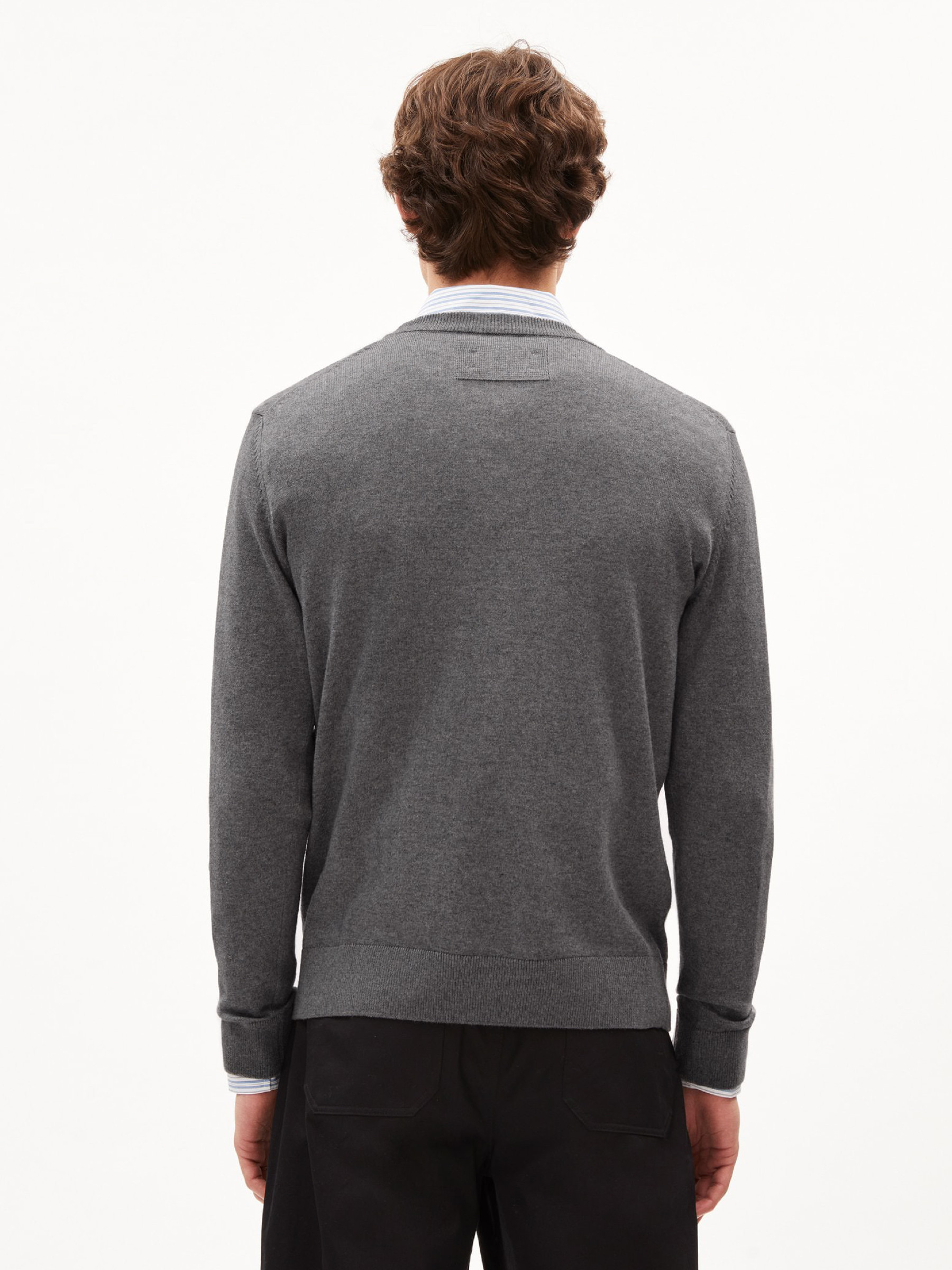 Pullover Maarinos mid grey melange Armedangels