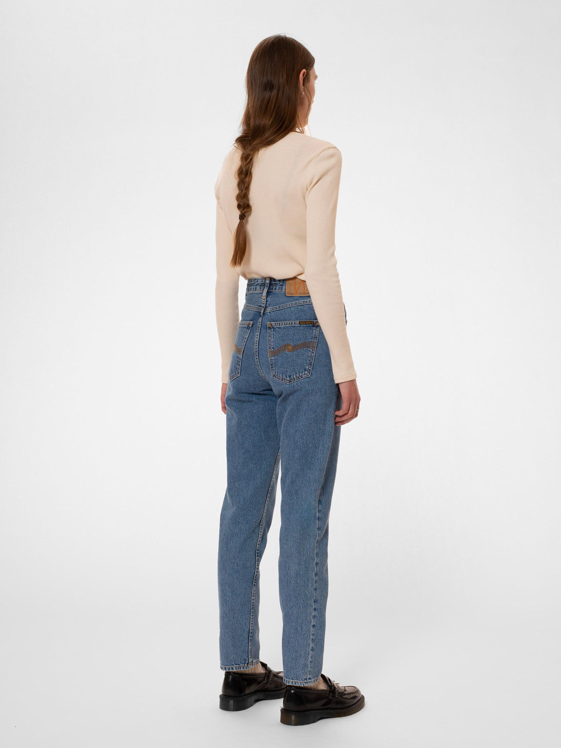 Hose Breezy Britt casual blue Nudie Jeans