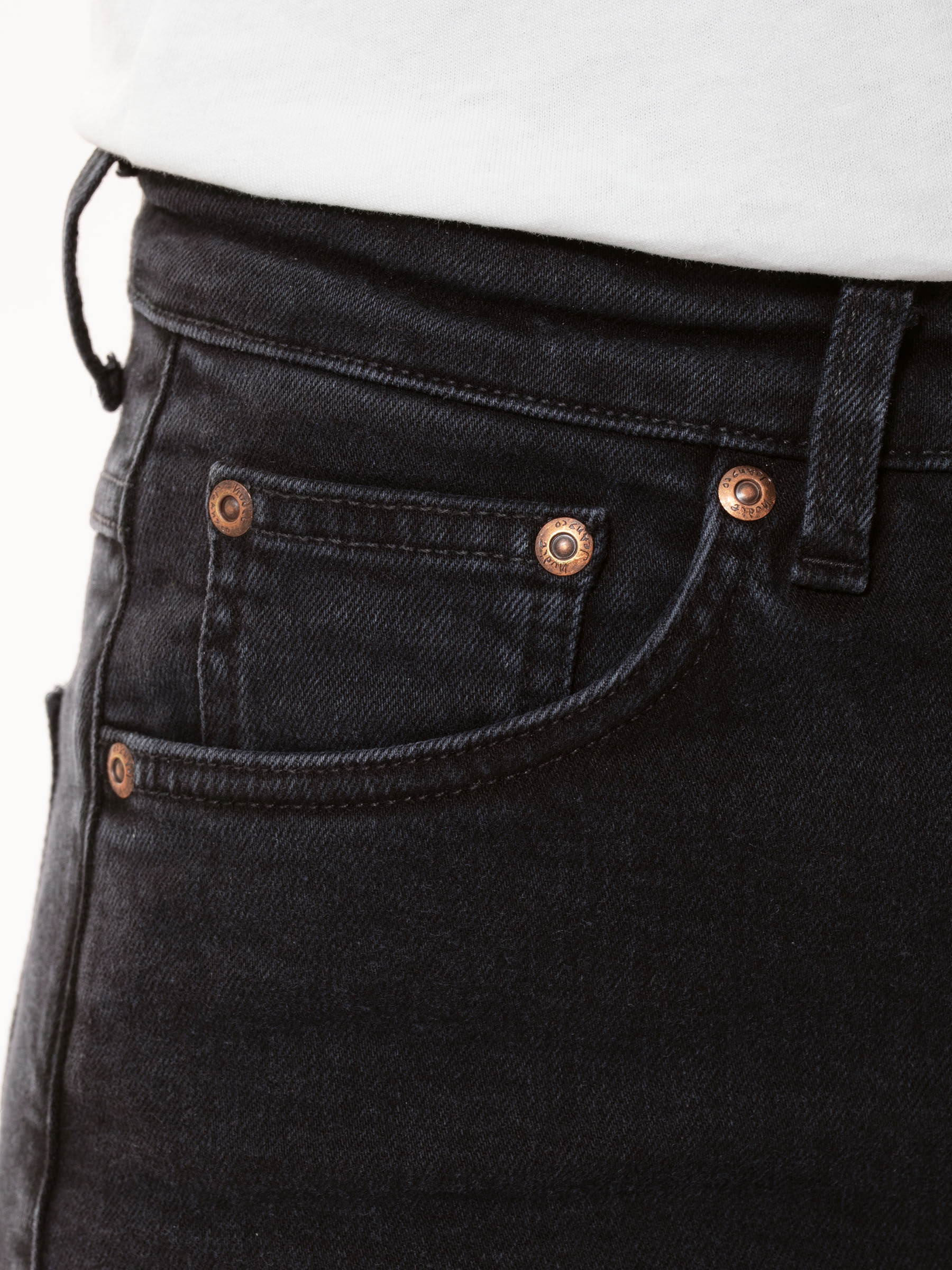 Hose Hightop Tilde black coal Nudie Jeans