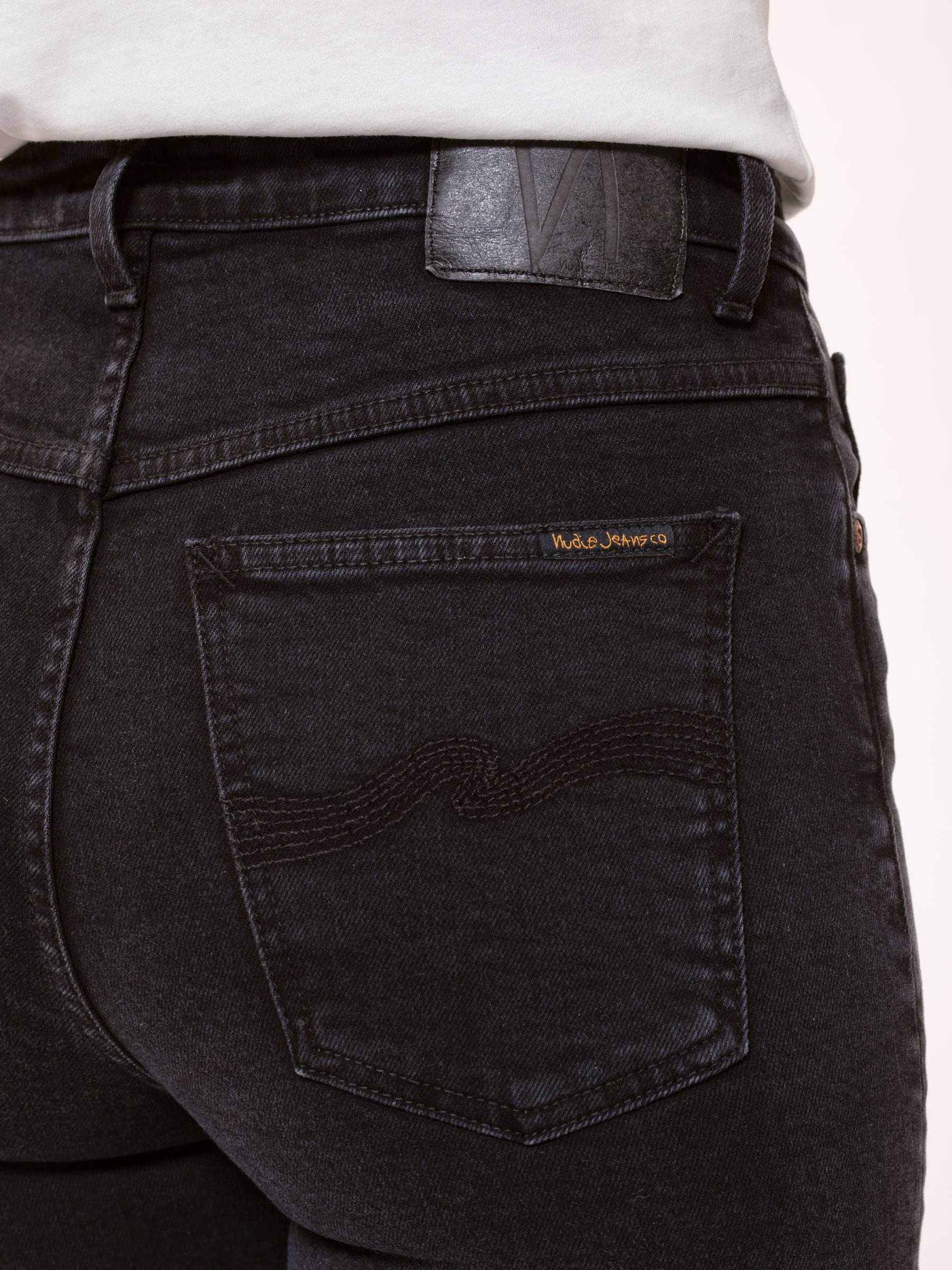 Hose Hightop Tilde black coal Nudie Jeans