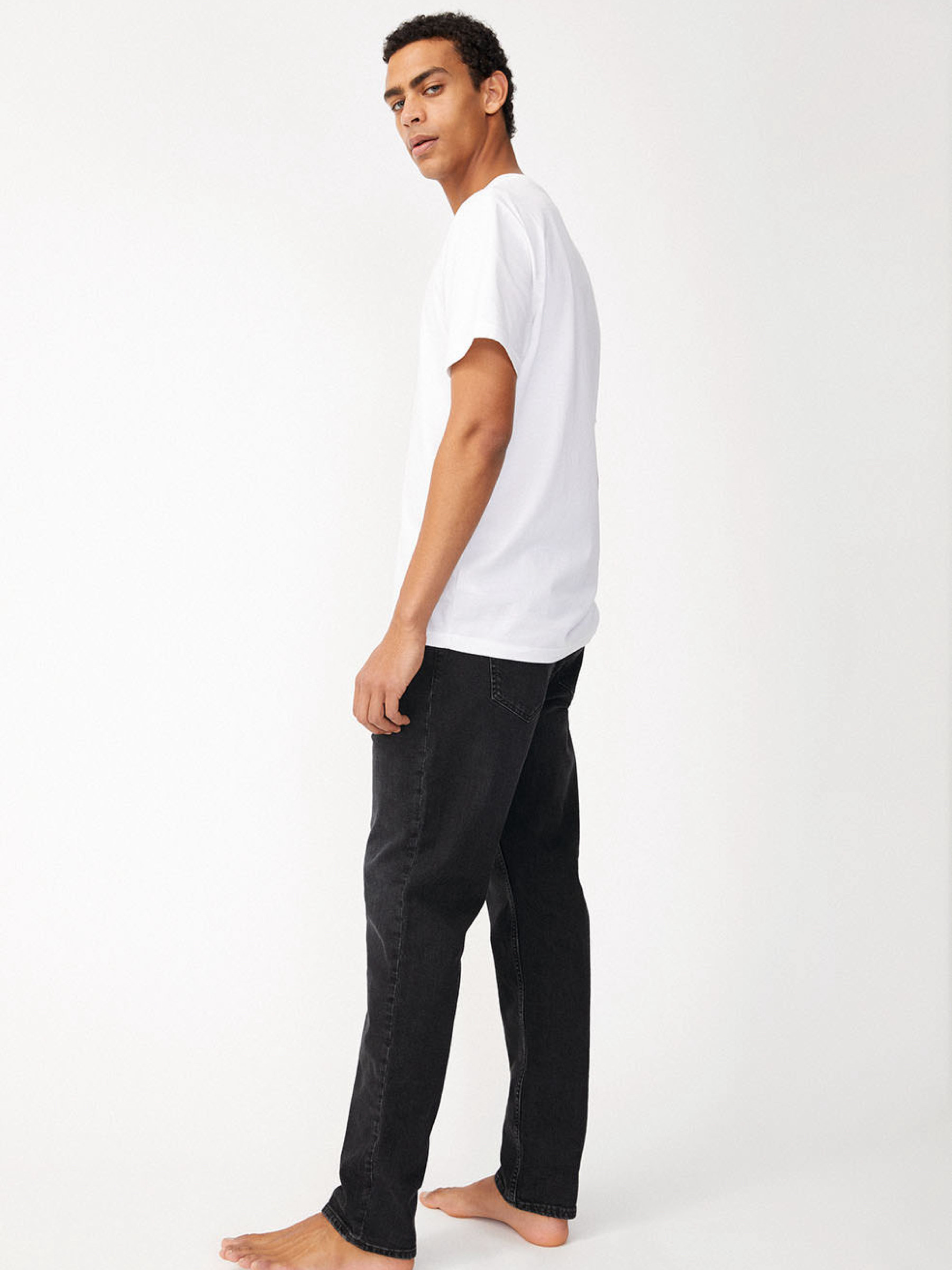 Jeanshose Aarjo Tarpa foggy black authentic Armedangels