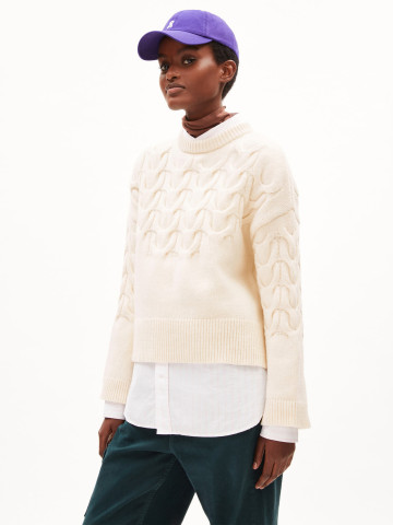 Pullover Brunaa Cable oatmilk Armedangels
