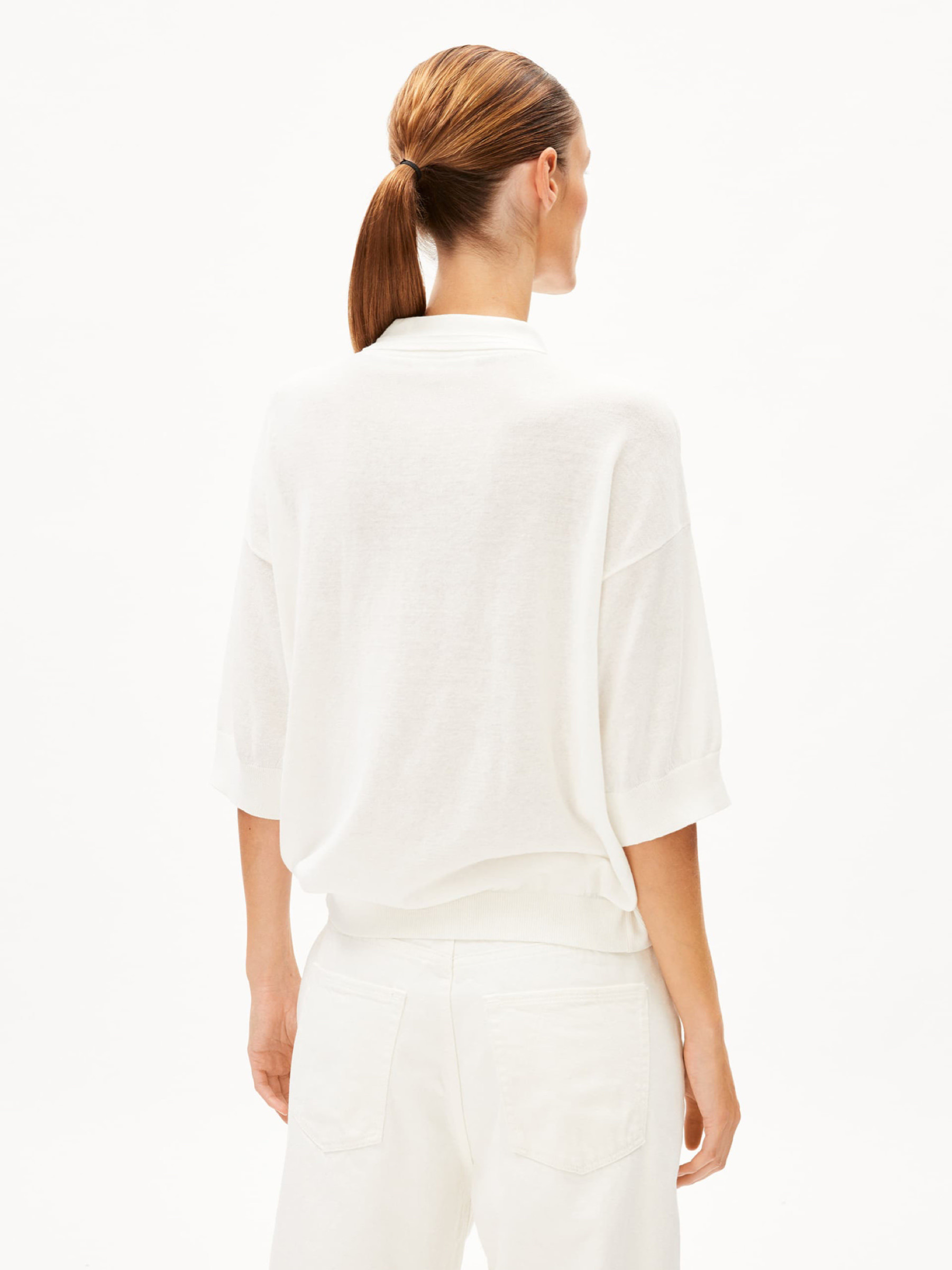 T-Shirt Seliaa Crepe off white Armedangels