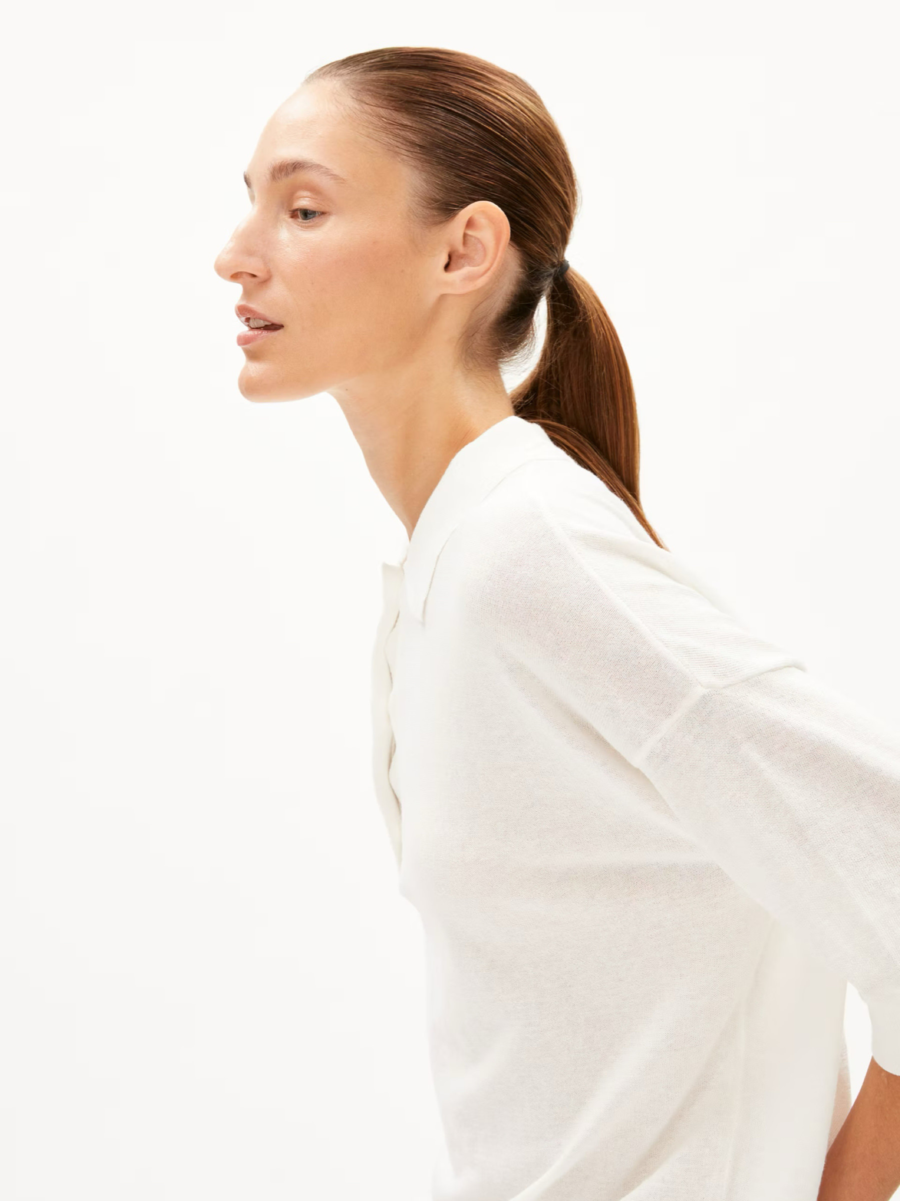 T-Shirt Seliaa Crepe off white Armedangels