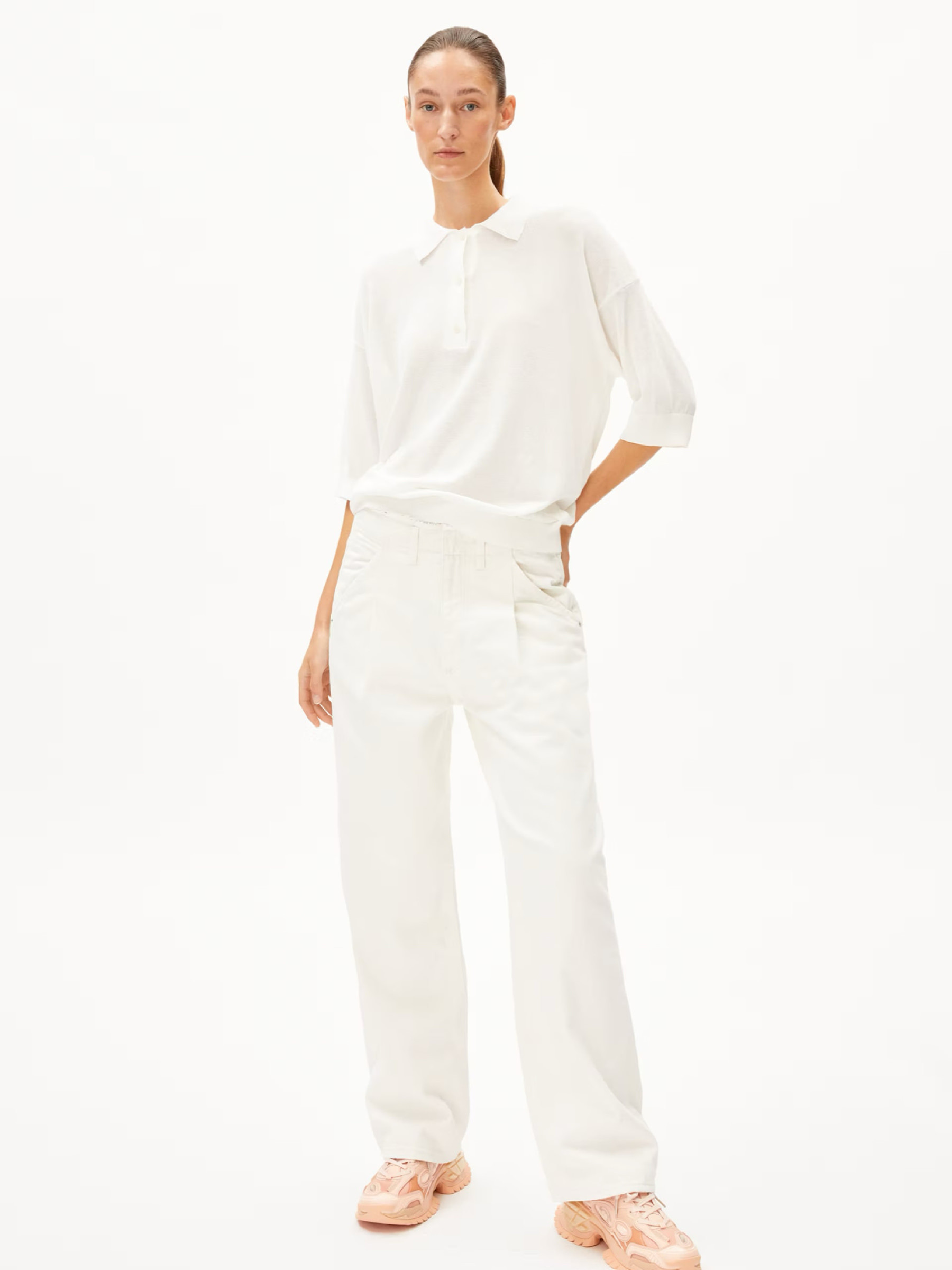 T-Shirt Seliaa Crepe off white Armedangels
