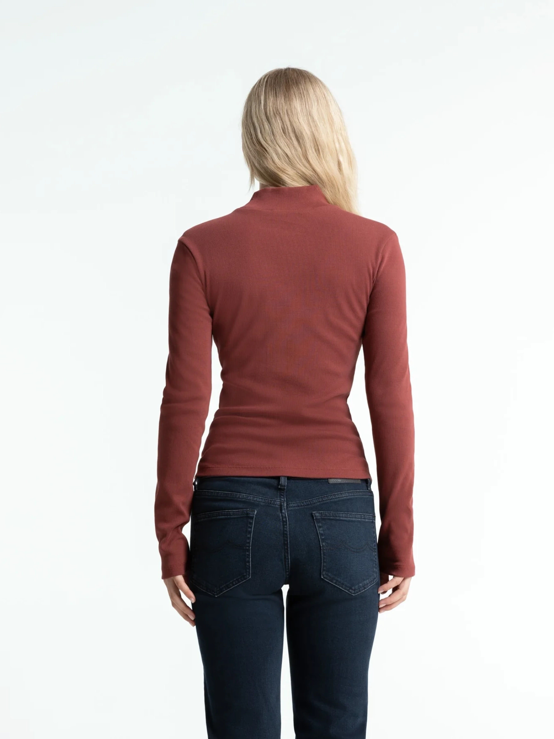 Longsleeve Jacobina Long Sleeves madder brown Kings of Indigo – K.O.I.