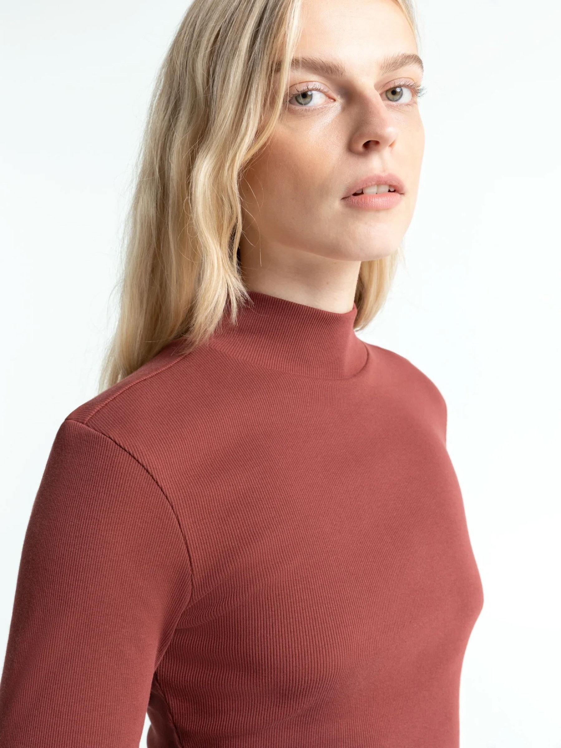 Longsleeve Jacobina Long Sleeves madder brown Kings of Indigo – K.O.I.