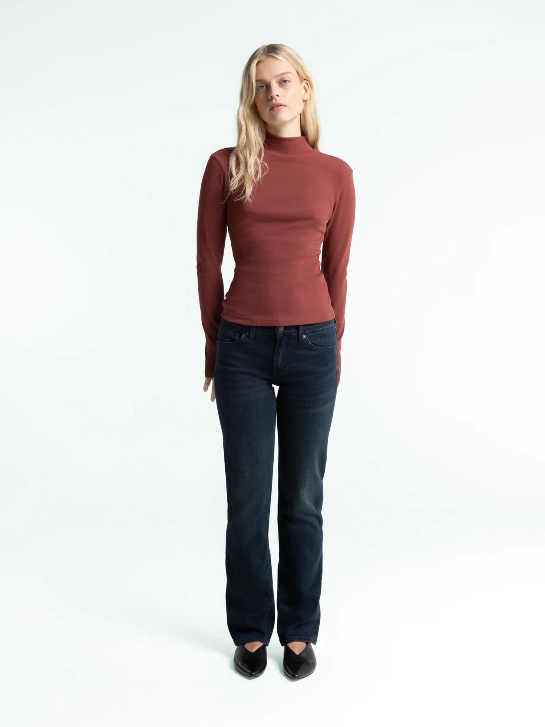 Longsleeve Jacobina Long Sleeves madder brown Kings of Indigo – K.O.I.