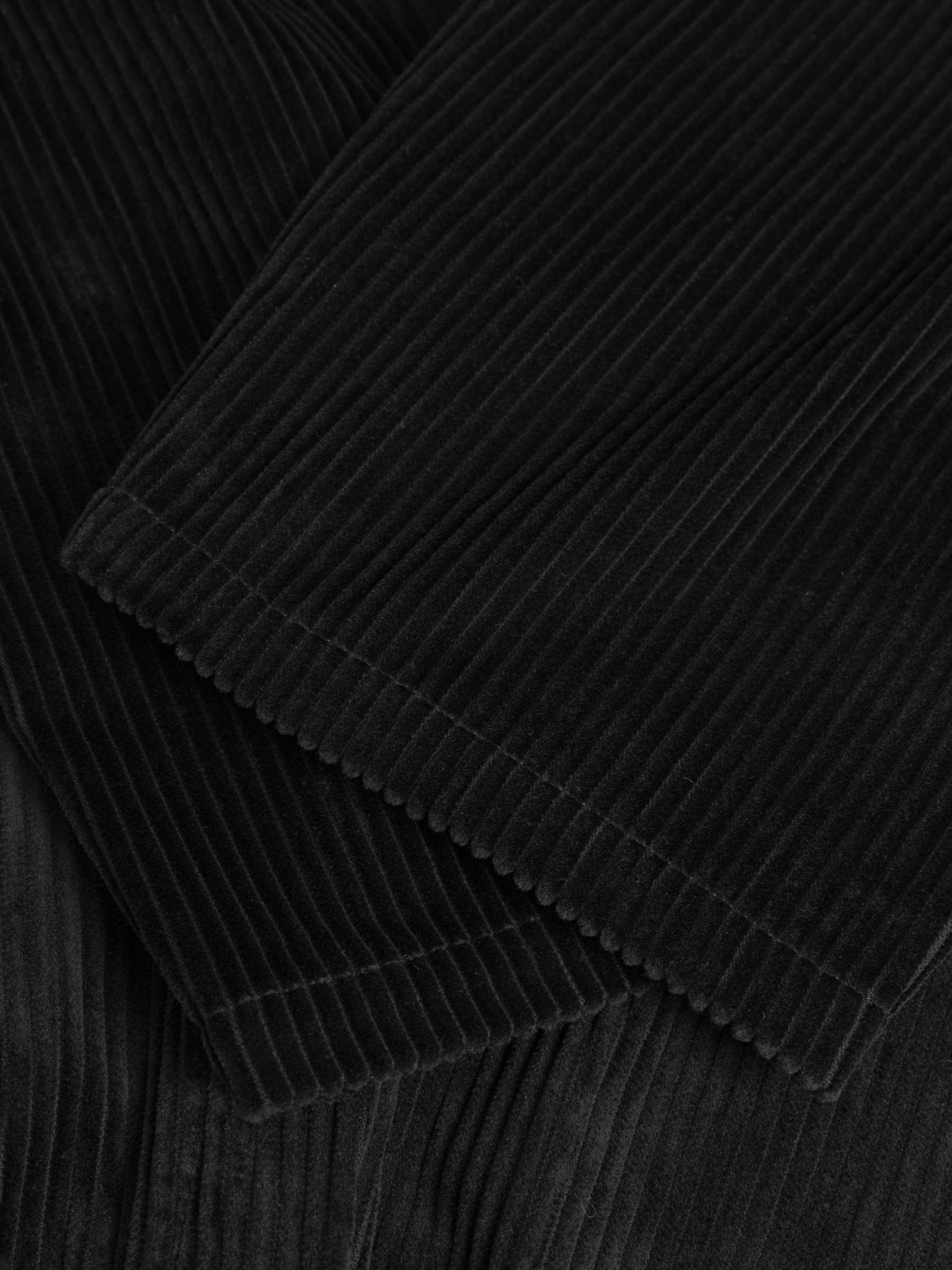 Hose Cord Wide Pant soft black Rotholz