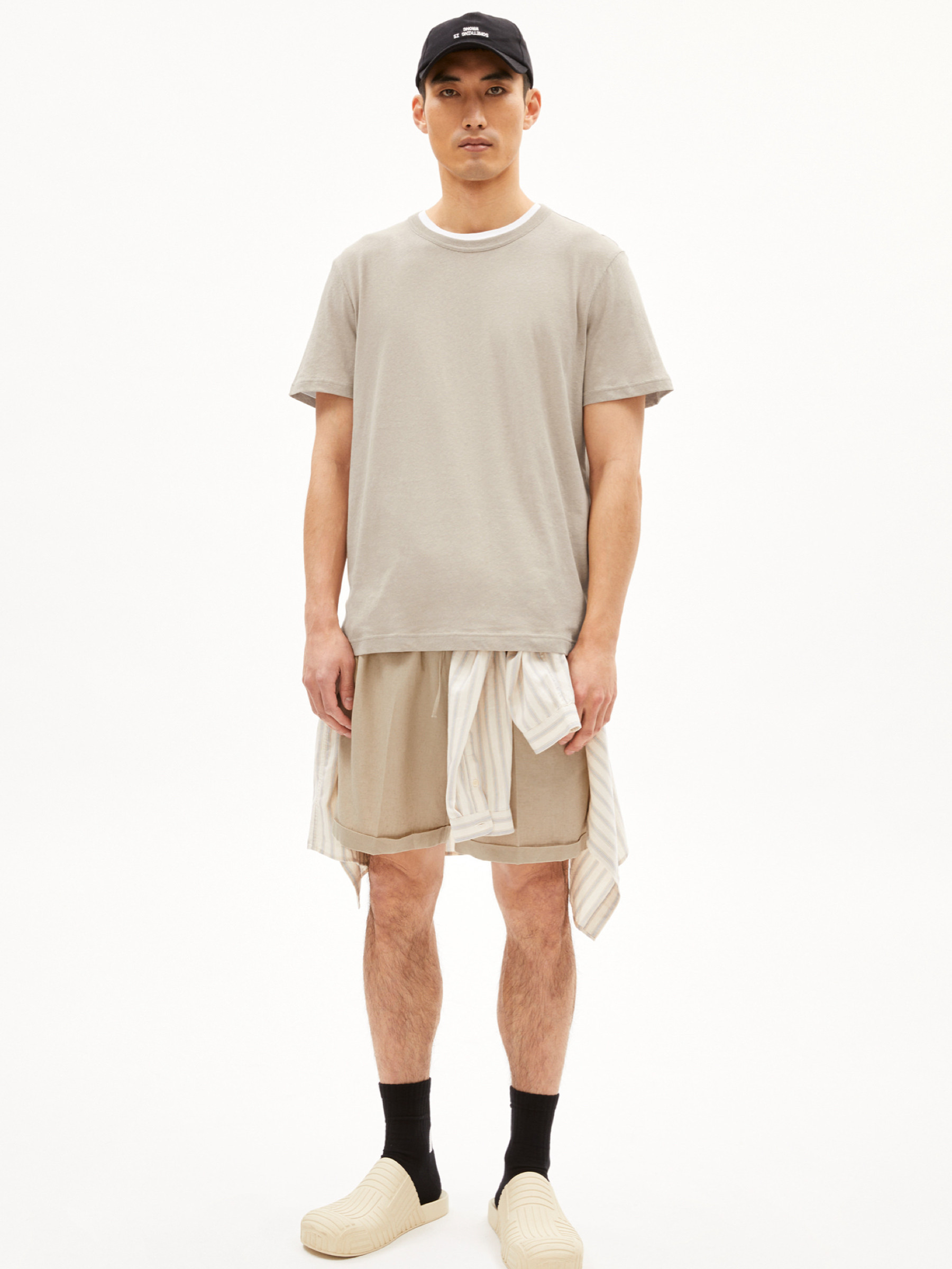 T-Shirt Kolmaaro Linen Armedangels sand stone