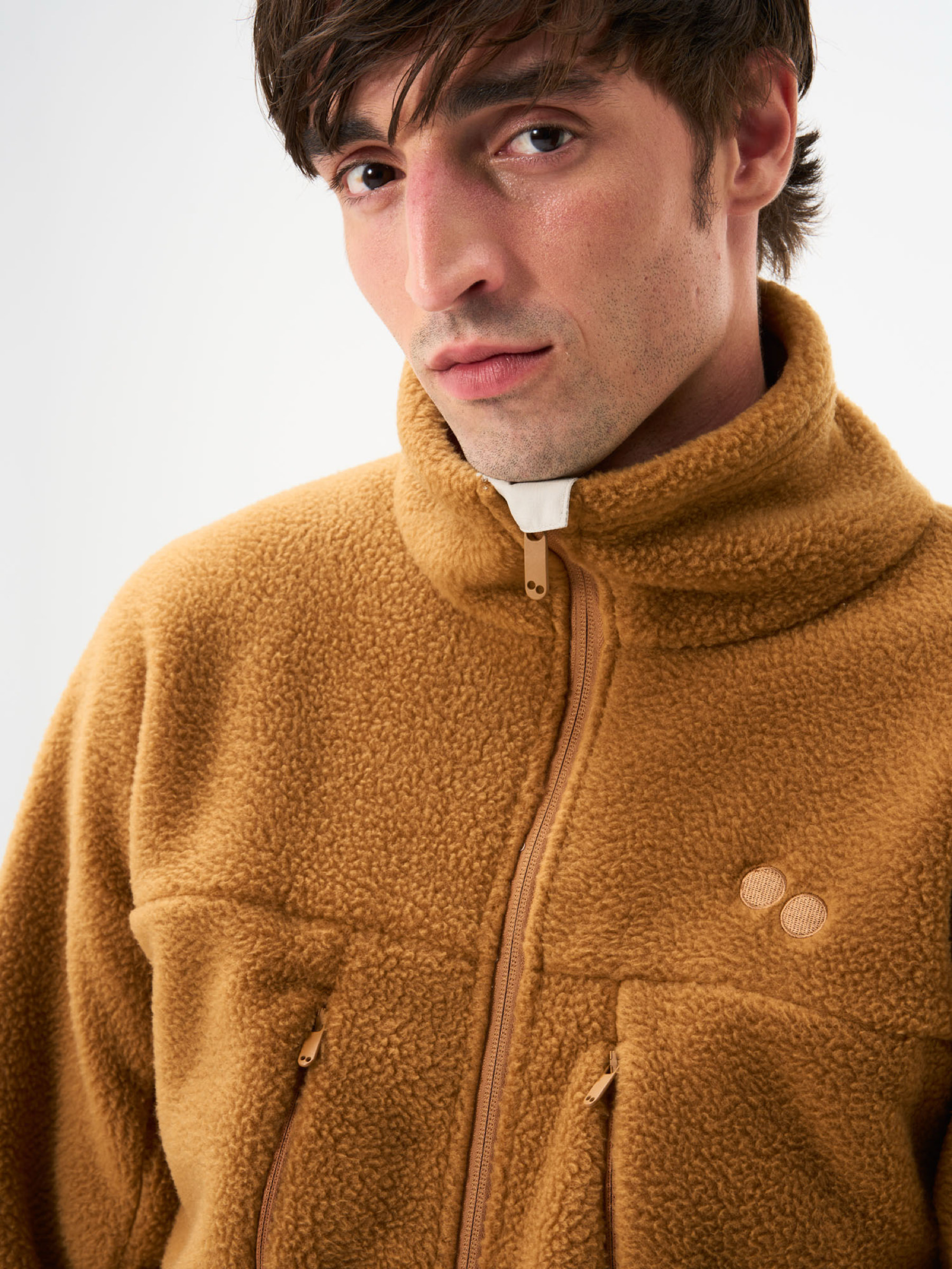 Jacke Fleece Jacket Men ginger biscuit pinqponq
