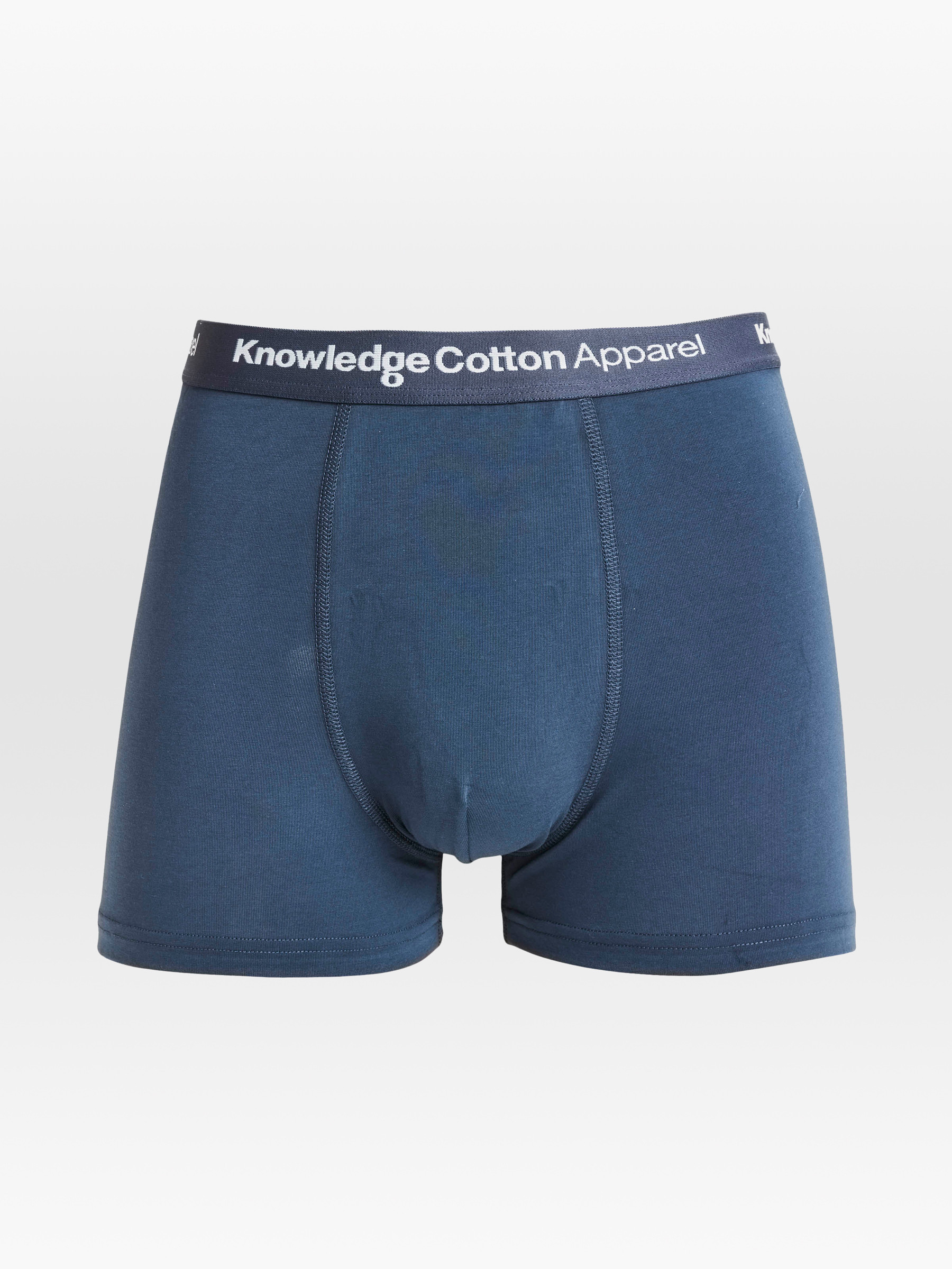 Unterhosen Anker 2-Pack Underwear grey melange Knowledge Cotton Apparel