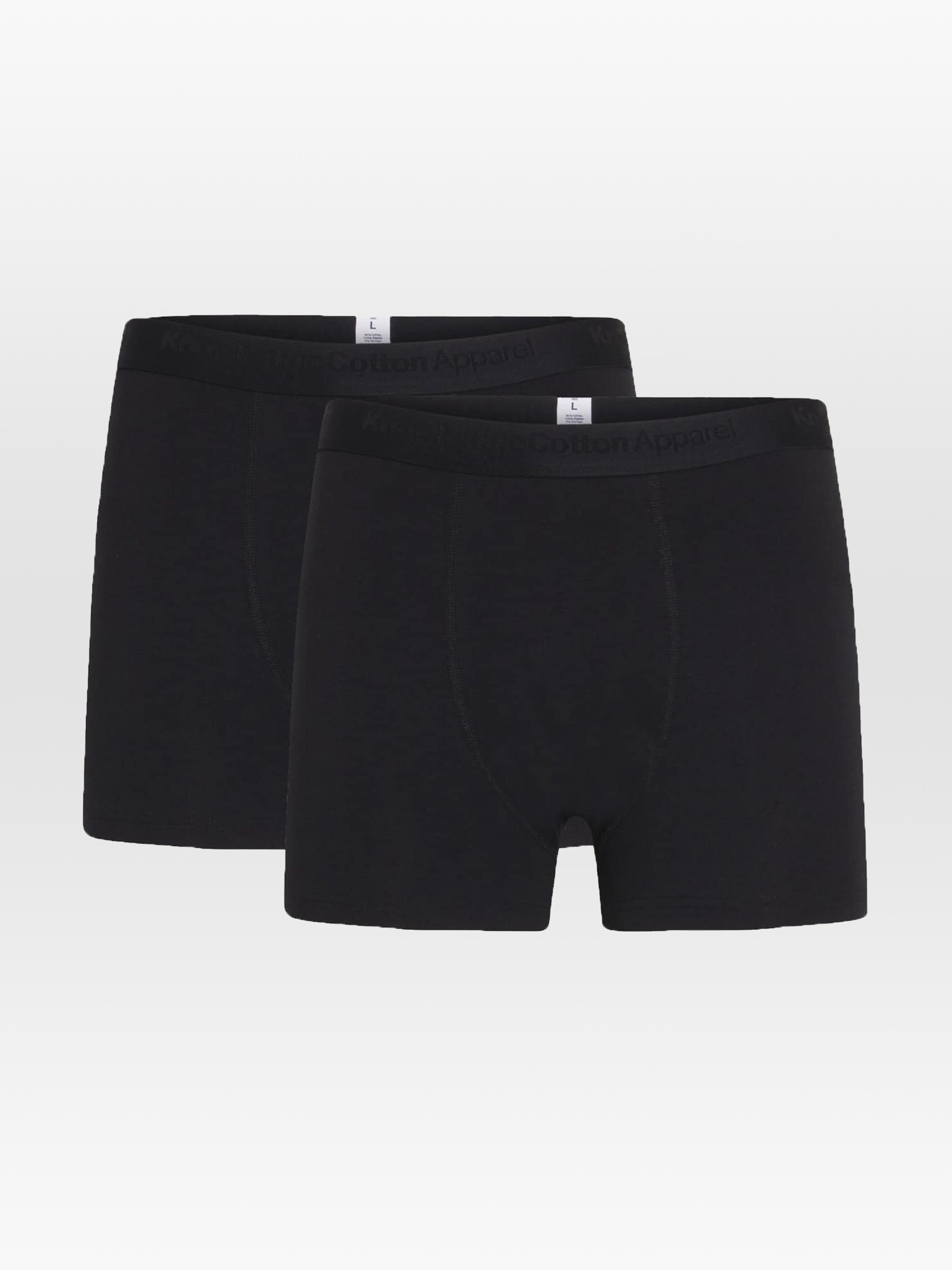 Unterhosen Anker 2-Pack Underwear black jet Knowledge Cotton Apparel