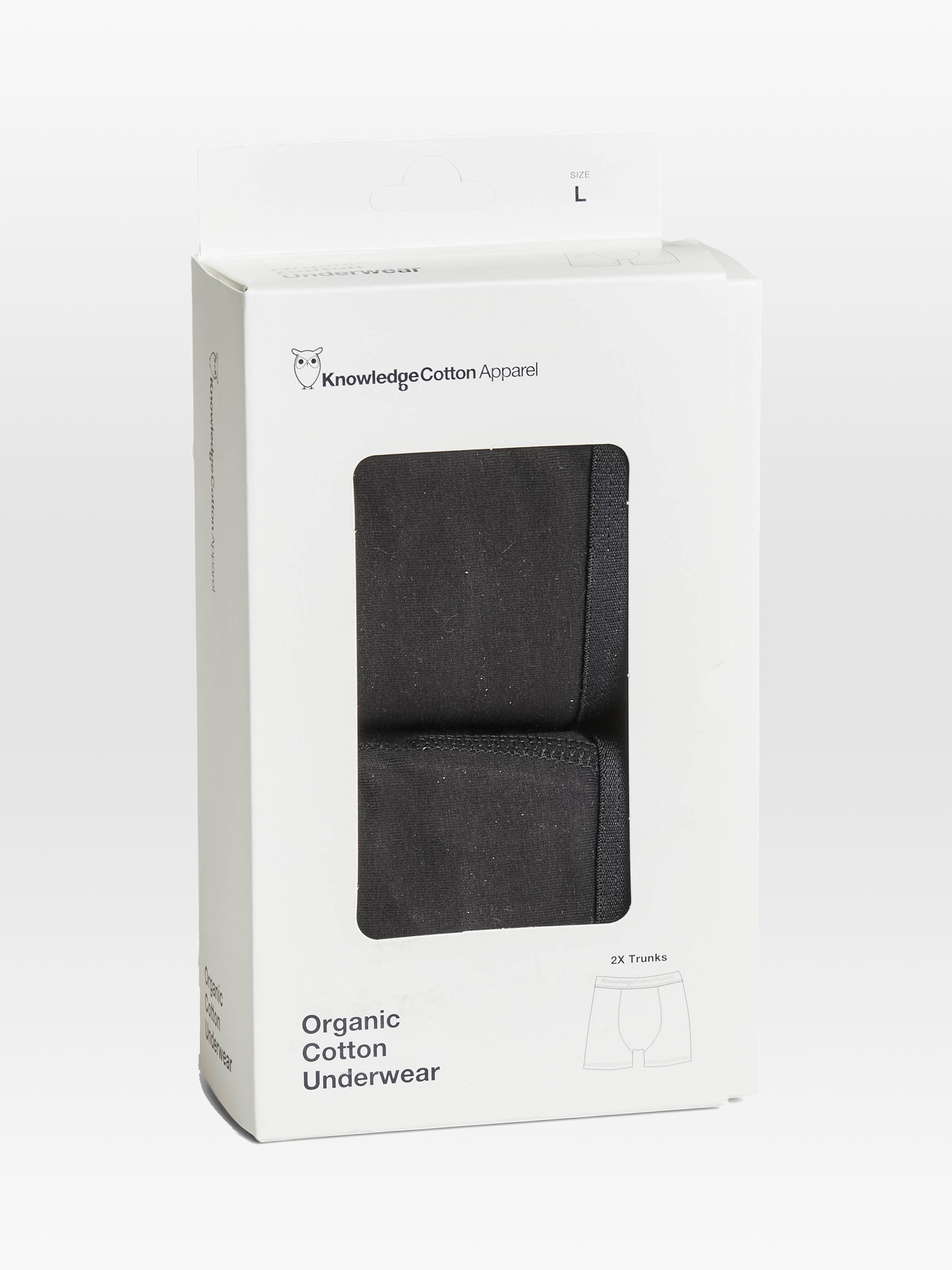 Unterhosen Anker 2-Pack Underwear black jet Knowledge Cotton Apparel